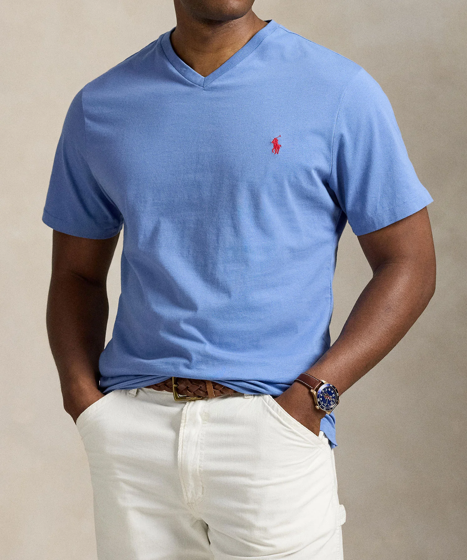 Polo Ralph Lauren Short Sleeve V-Neck Tee Shirt - Image 15