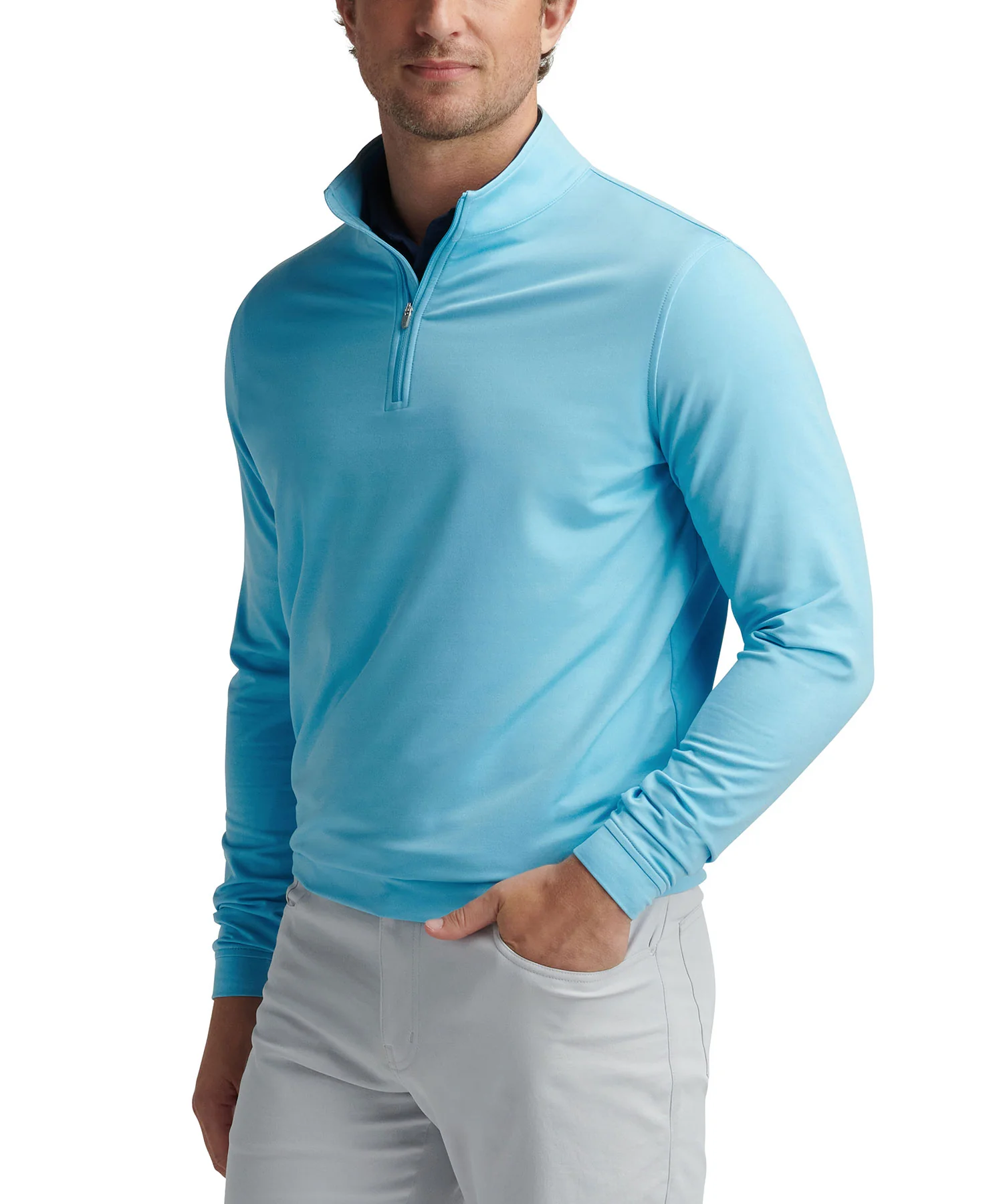 Peter Millar Perth Stretch Loop Terry Quarter-Zip Pullover - Image 13