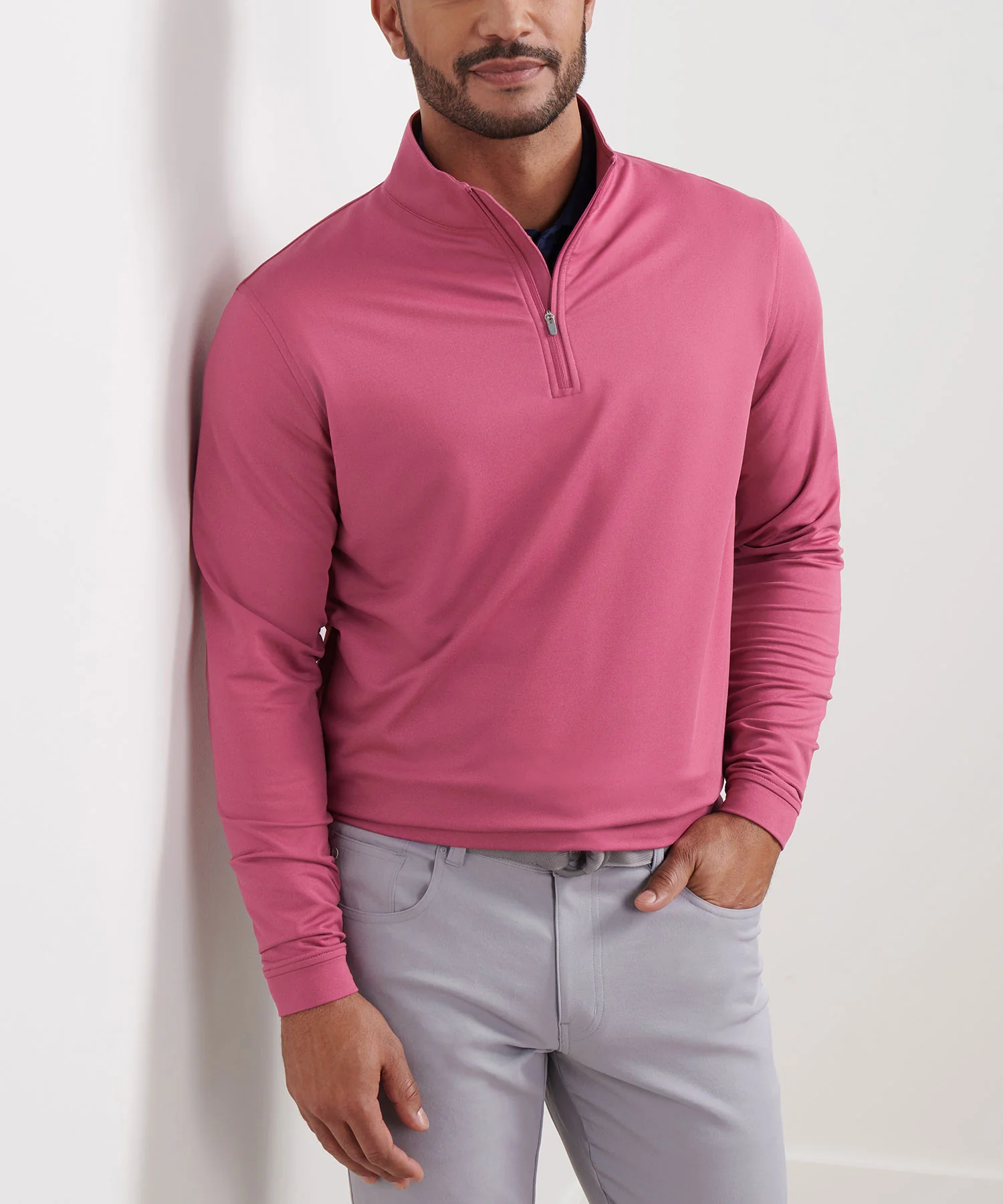 Peter Millar Perth Stretch Loop Terry Quarter-Zip Pullover - Image 47
