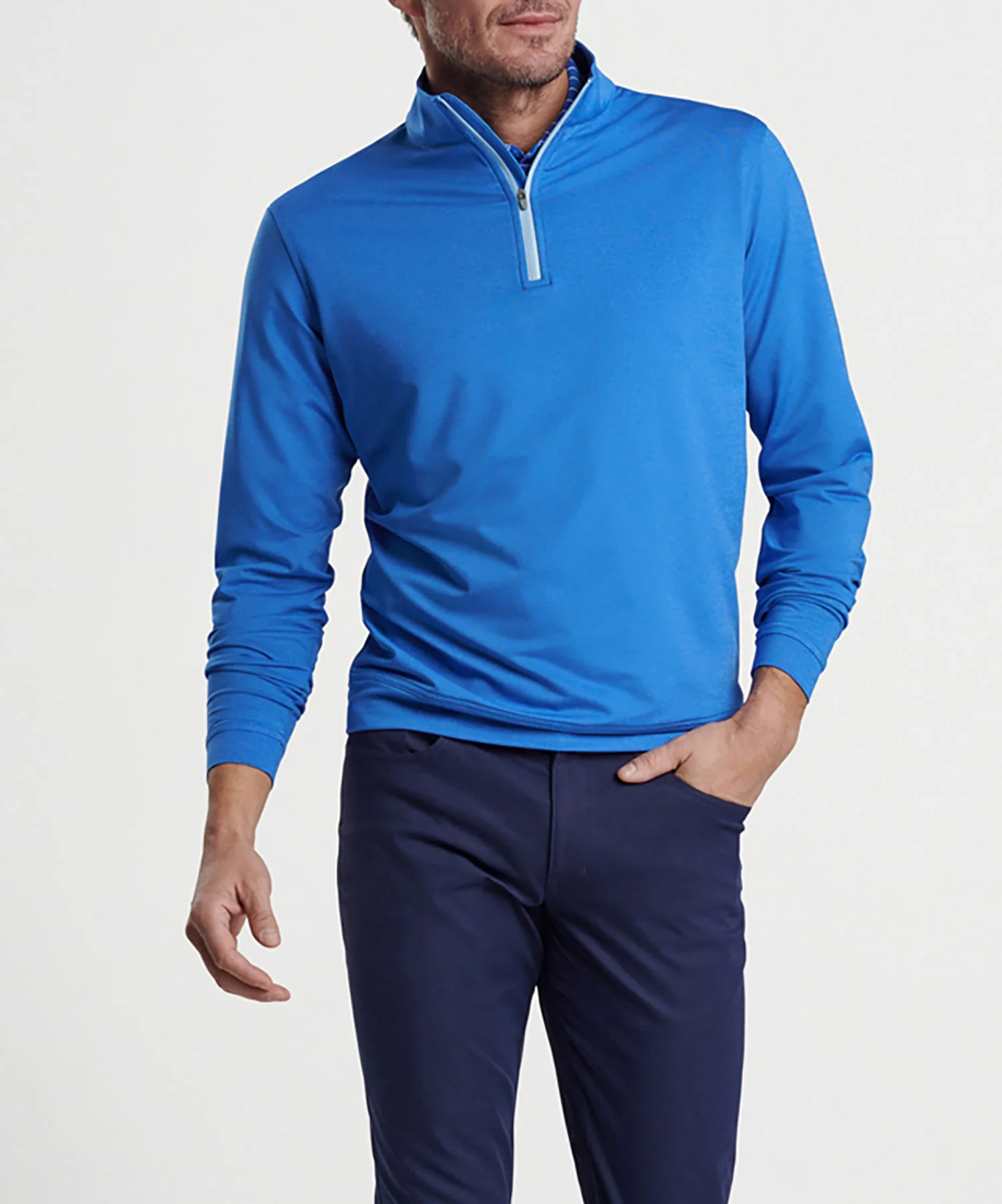Peter Millar Perth Stretch Loop Terry Quarter-Zip Pullover - Image 25