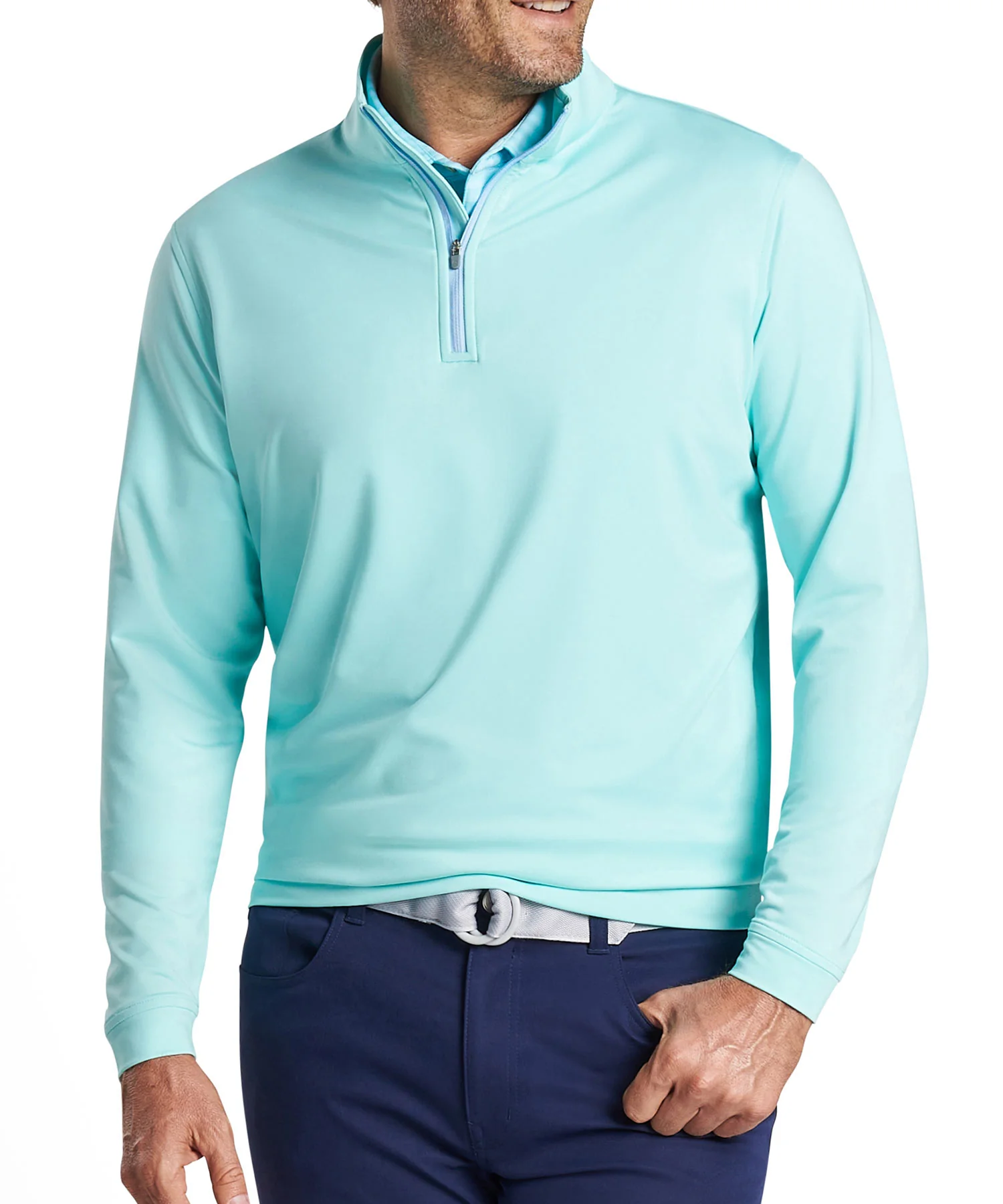 Peter Millar Perth Stretch Loop Terry Quarter-Zip Pullover - Image 29