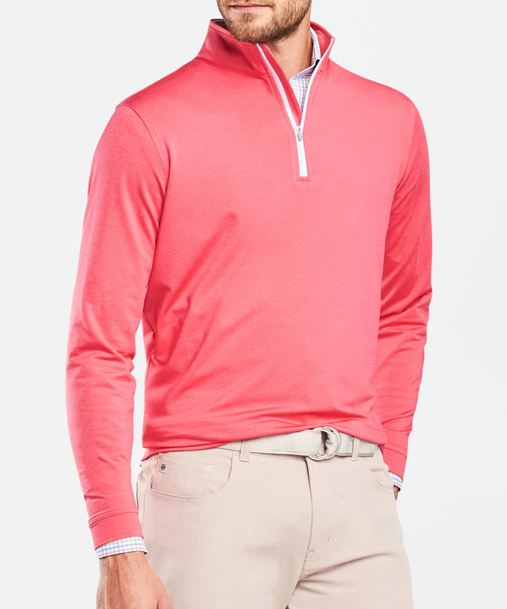Peter Millar Perth Stretch Loop Terry Quarter-Zip Pullover - Image 3
