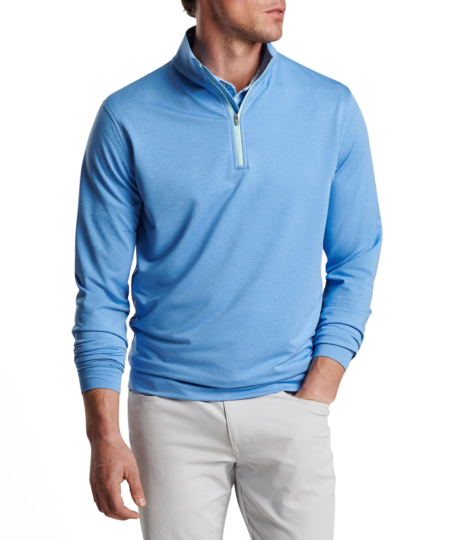 Peter Millar Perth Stretch Loop Terry Quarter-Zip Pullover - Image 35