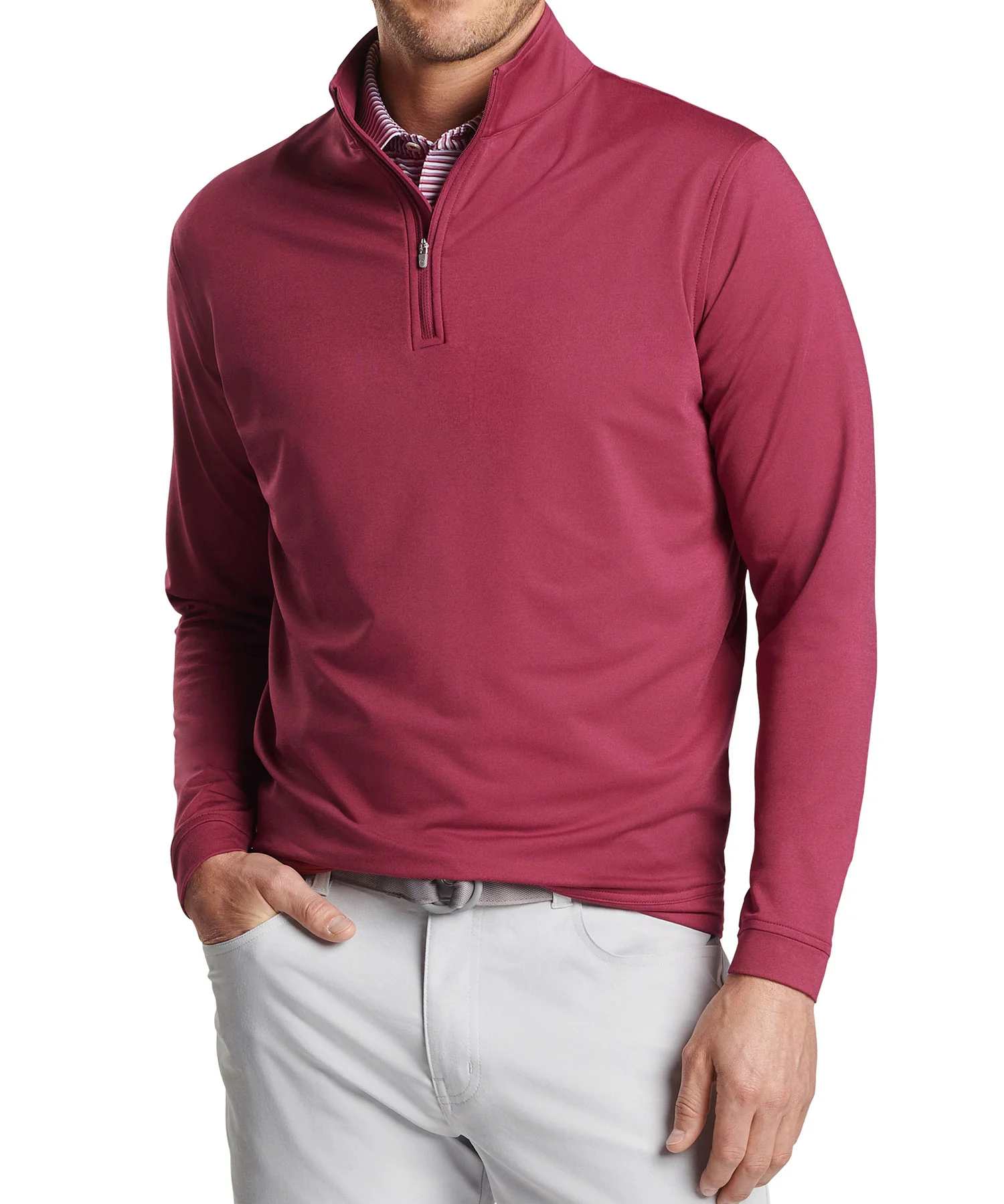 Peter Millar Perth Stretch Loop Terry Quarter-Zip Pullover - Image 6