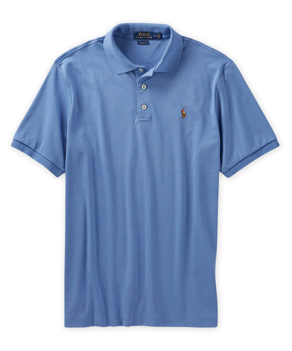 Polo Ralph Lauren Short Sleeve Classic Fit Soft Touch Pima Cotton Polo Shirt - Image 8