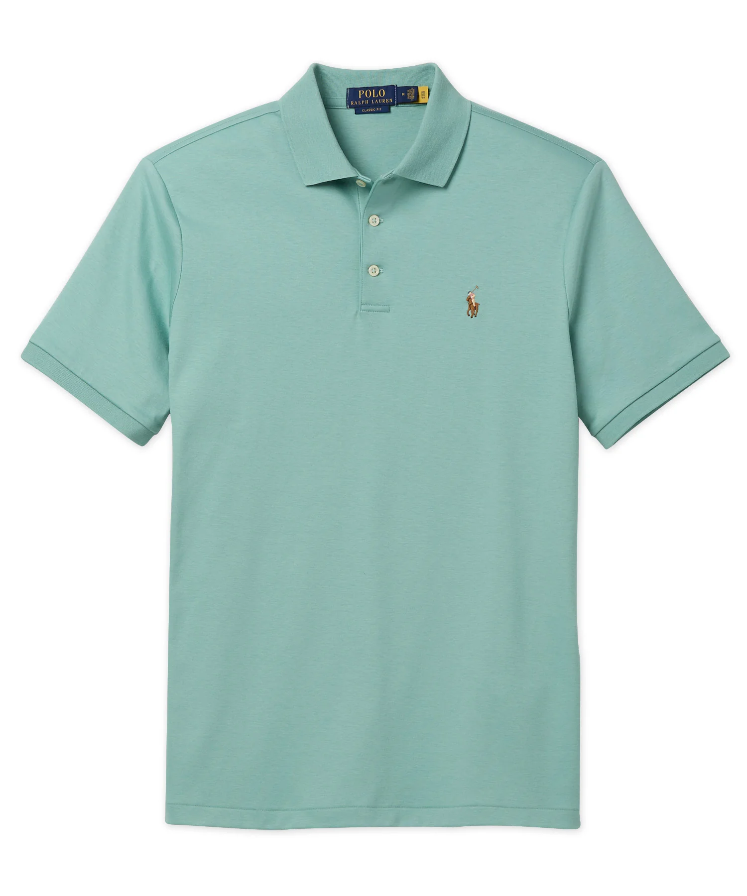 Polo Ralph Lauren Short Sleeve Classic Fit Soft Touch Pima Cotton Polo Shirt - Image 9