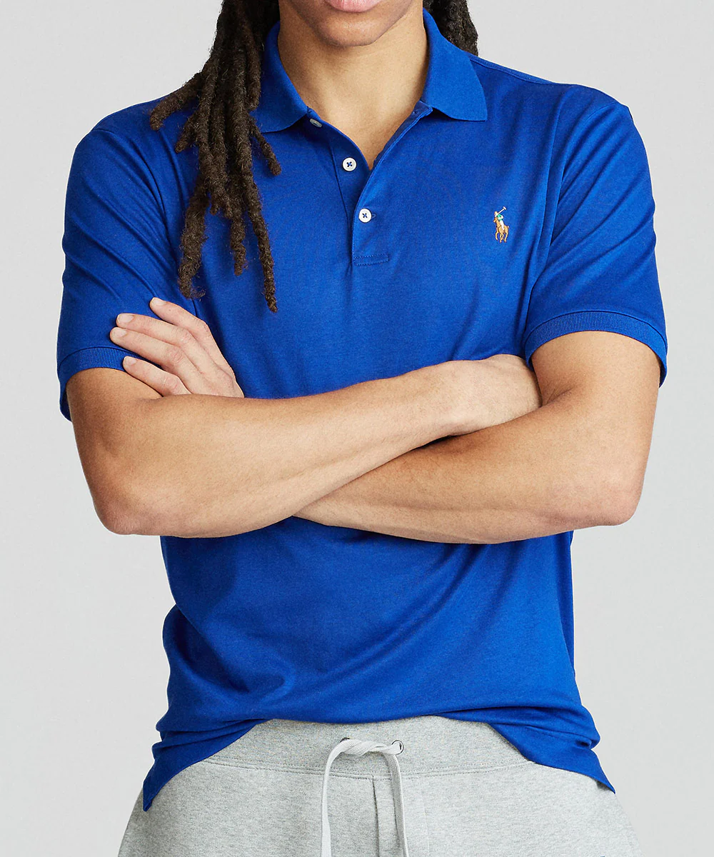 Polo Ralph Lauren Short Sleeve Classic Fit Soft Touch Pima Cotton Polo Shirt - Image 7