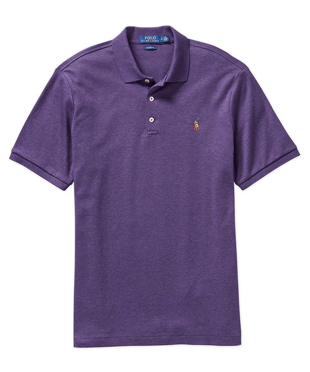 Polo Ralph Lauren Short Sleeve Classic Fit Soft Touch Pima Cotton Polo Shirt - Image 9