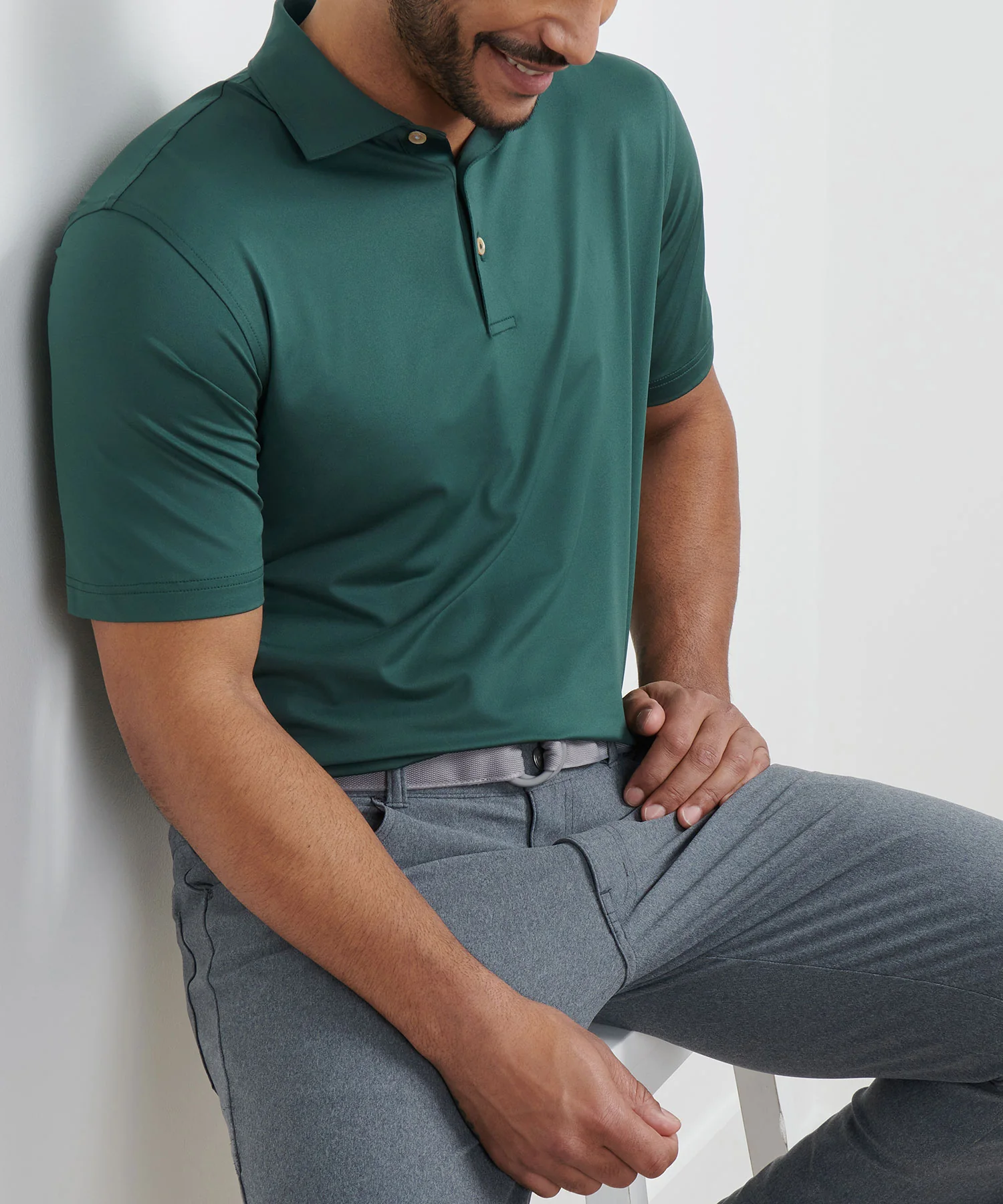 Peter Millar Solid Stretch Jersey Performance Polo Shirt - Image 6