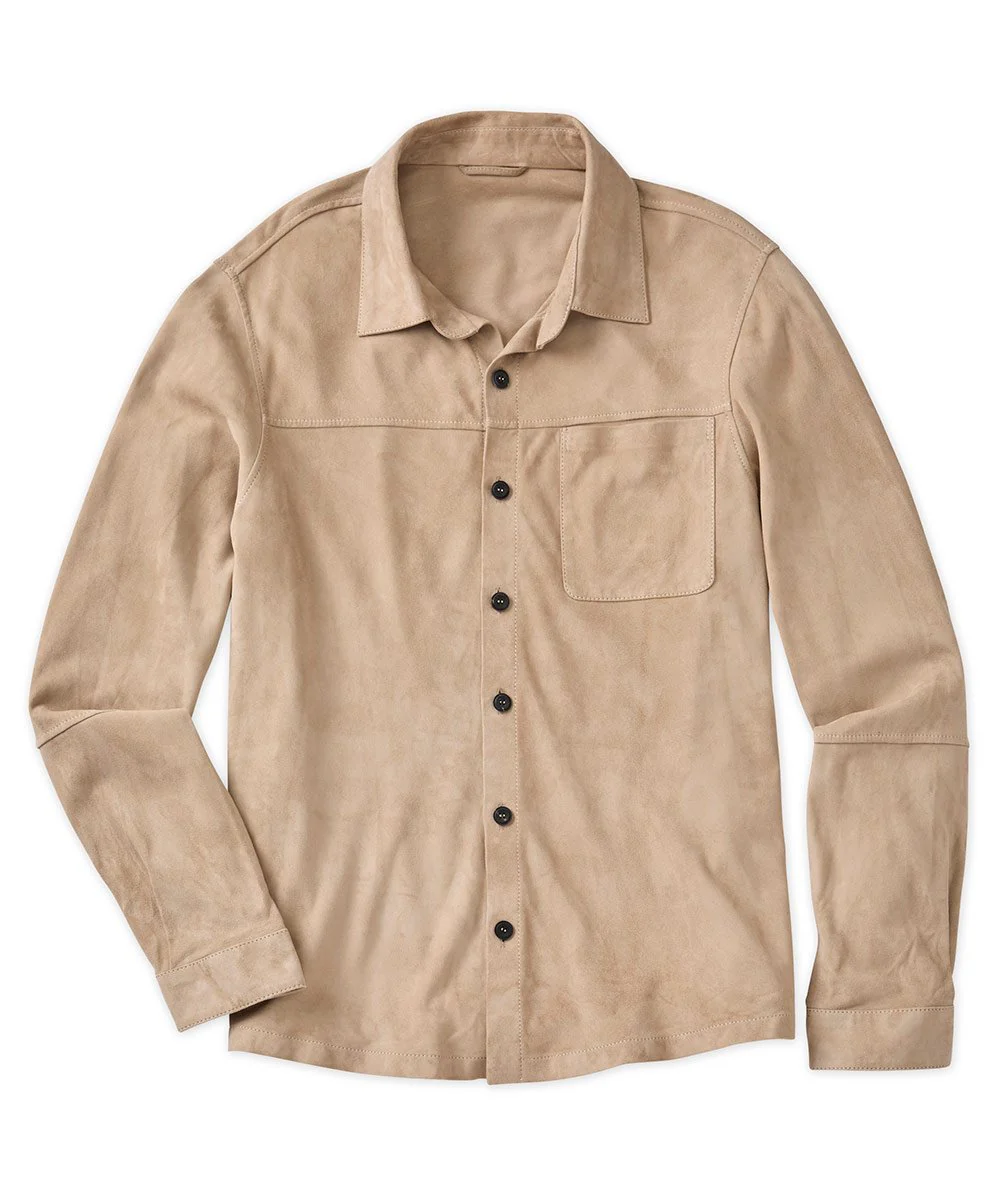 Westport Black Italian Goat Suede Shirt Jacket - Image 3