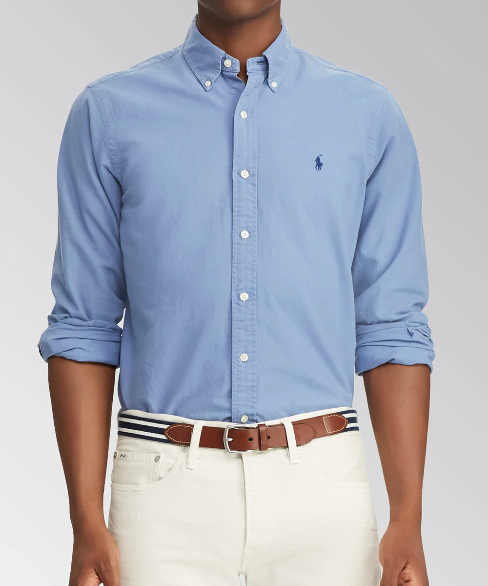 Polo Ralph Lauren Long Sleeve Garment Dyed Oxford Sport Shirt - Image 7