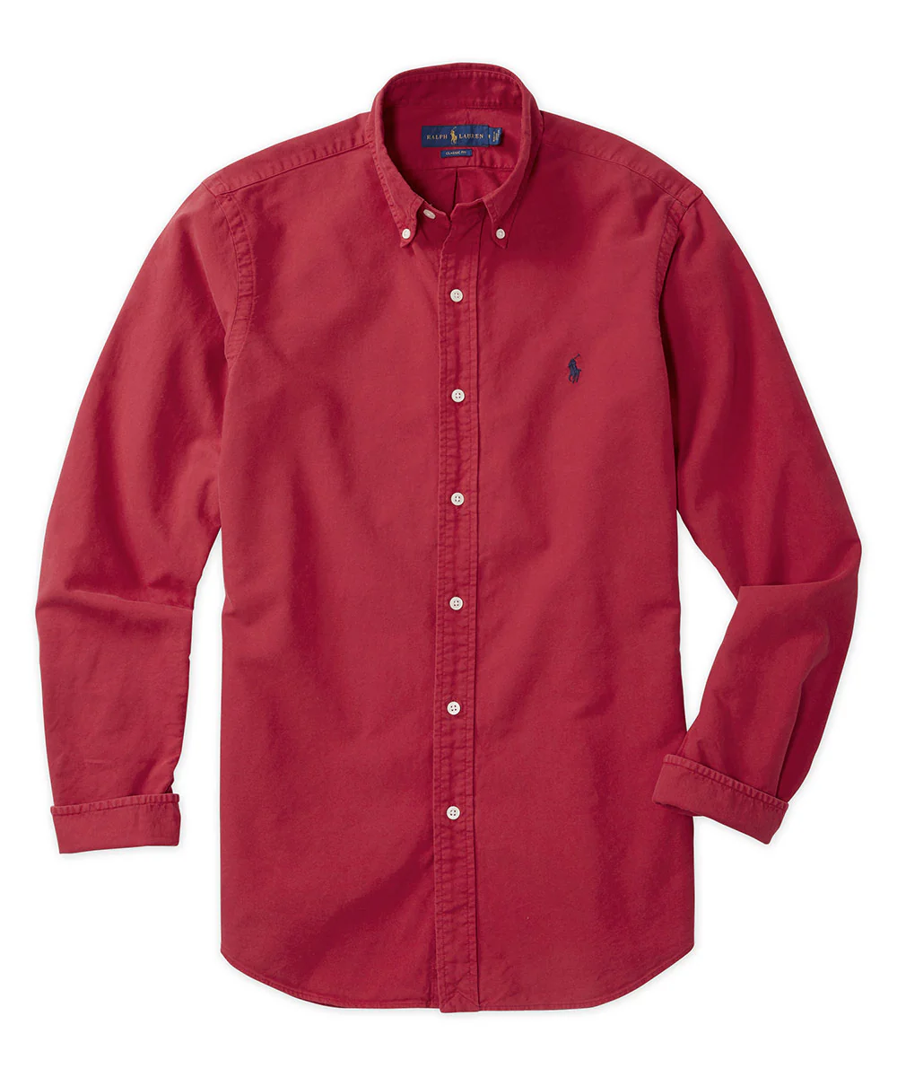 Polo Ralph Lauren Long Sleeve Garment Dyed Oxford Sport Shirt - Image 13
