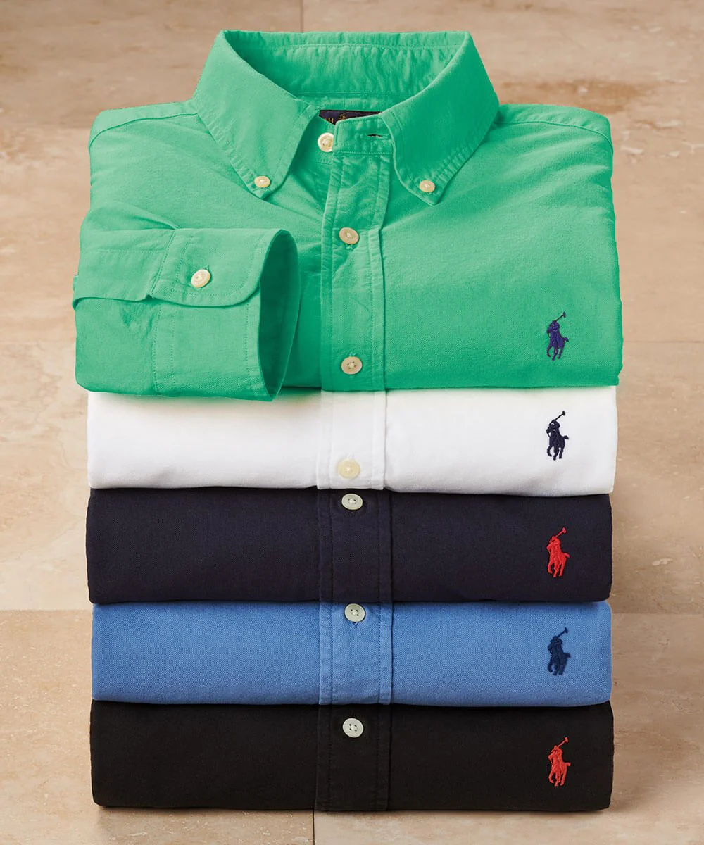 Polo Ralph Lauren Long Sleeve Garment Dyed Oxford Sport Shirt - Image 4