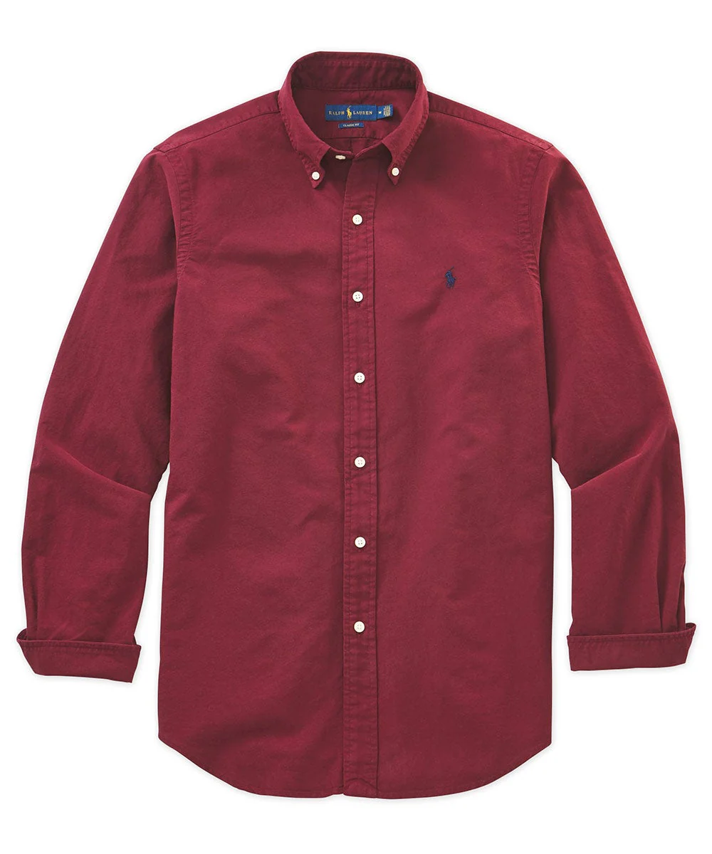 Polo Ralph Lauren Long Sleeve Garment Dyed Oxford Sport Shirt - Image 7