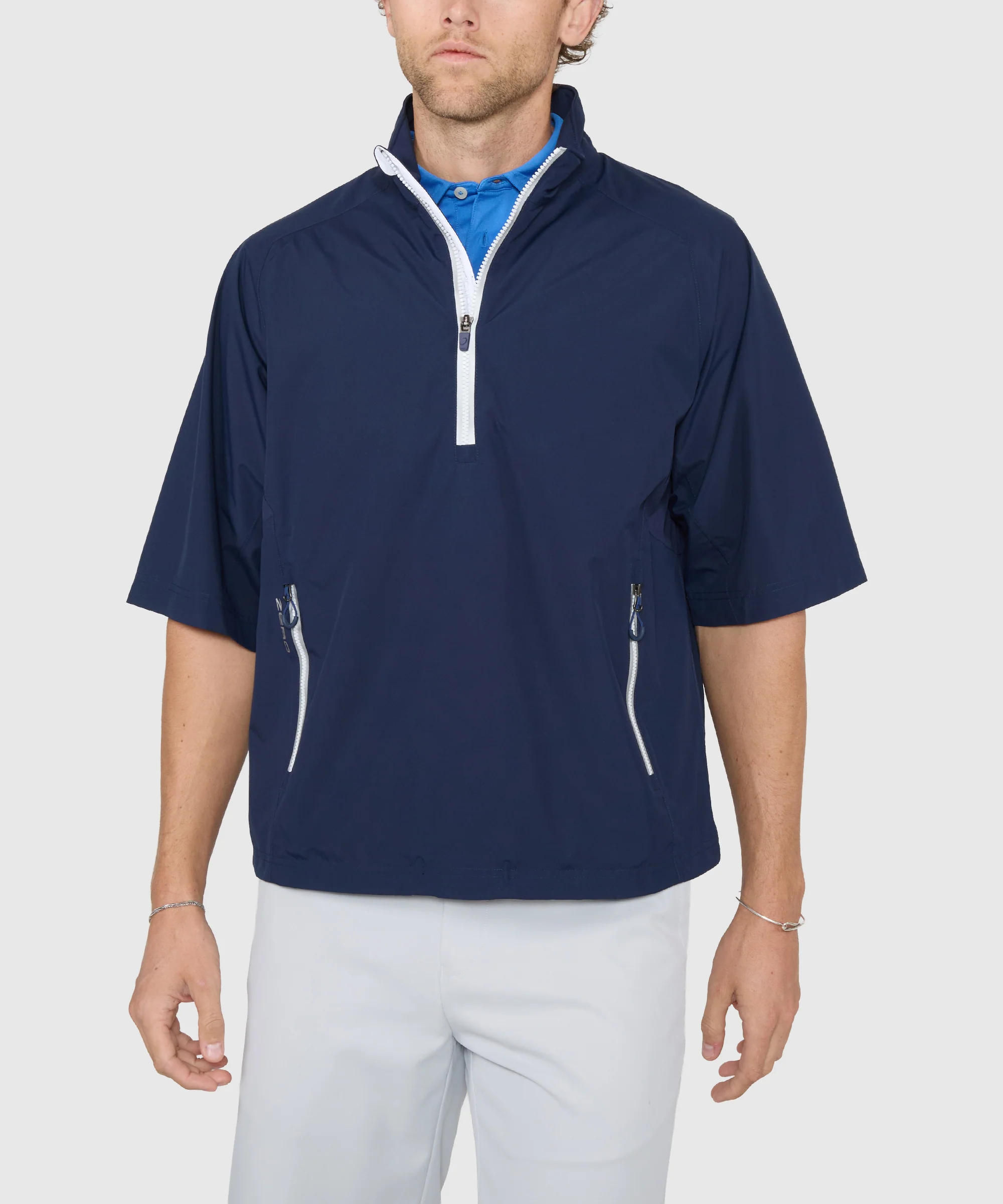 Zero Restriction Half-Sleeve Waterproof Quarter-Zip Jacket - Image 11