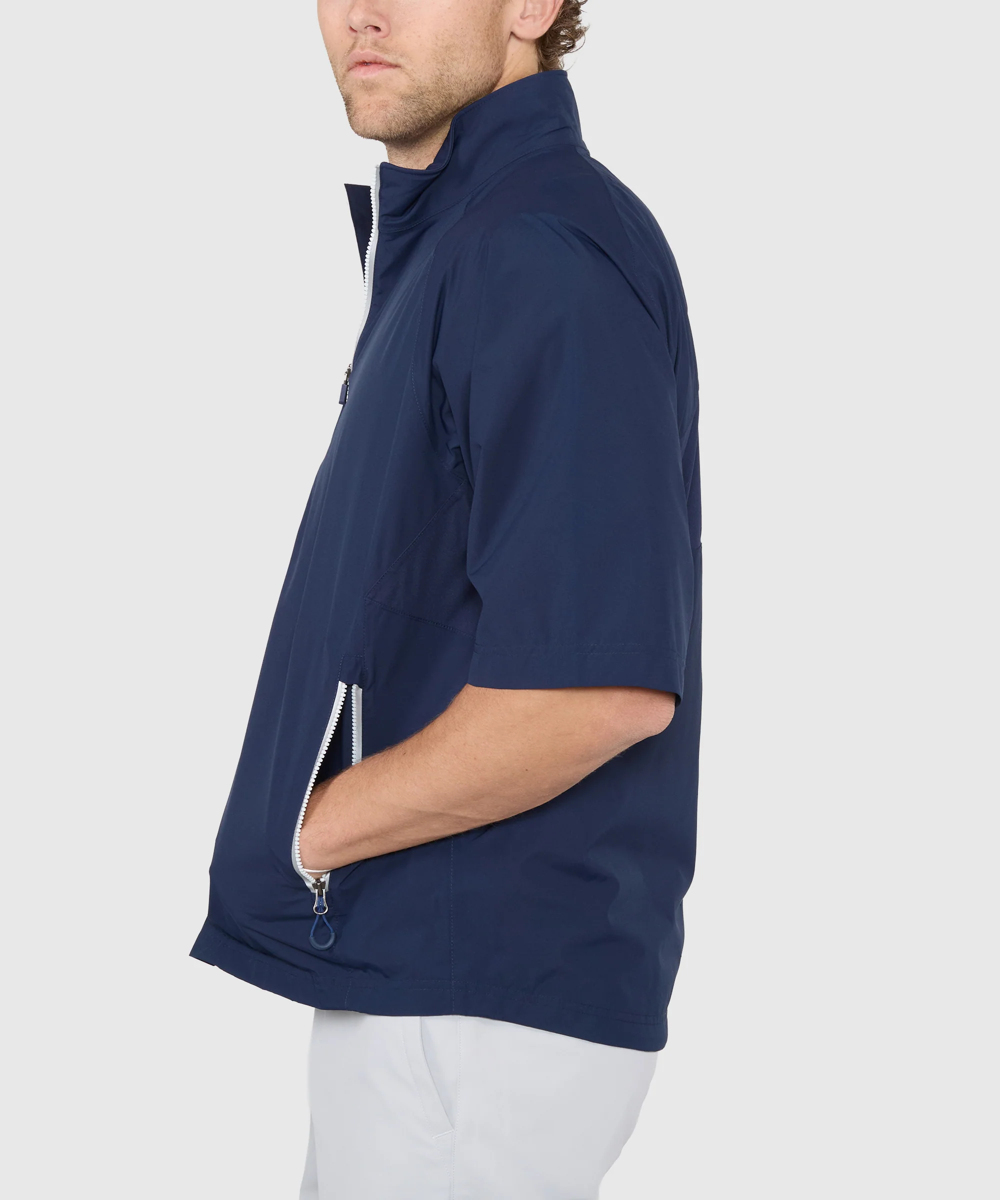 Zero Restriction Half-Sleeve Waterproof Quarter-Zip Jacket - Image 12