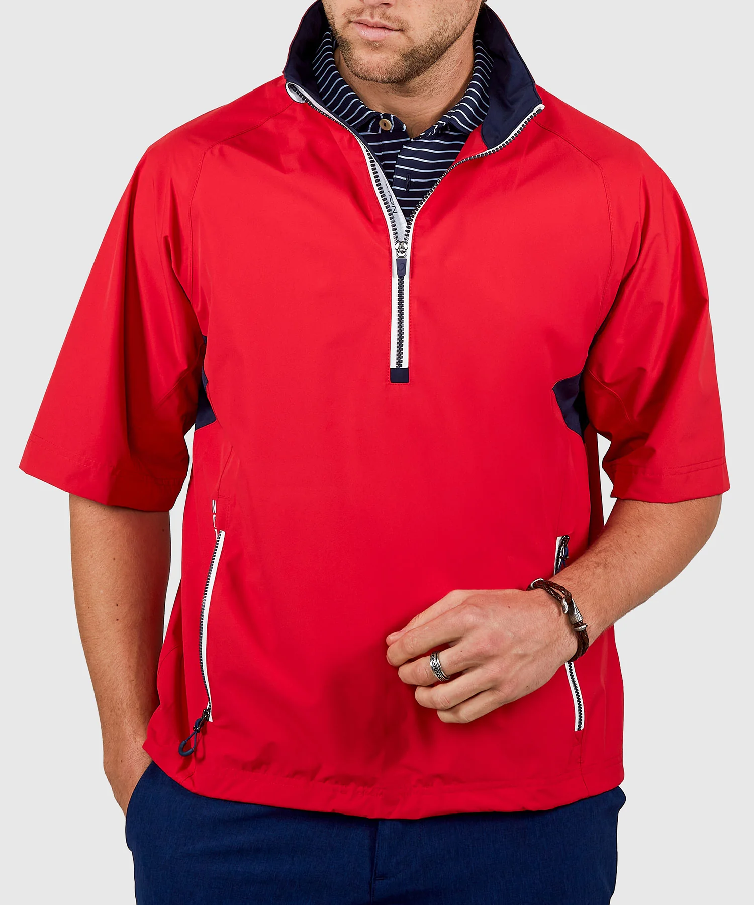 Zero Restriction Half-Sleeve Waterproof Quarter-Zip Jacket - Image 8