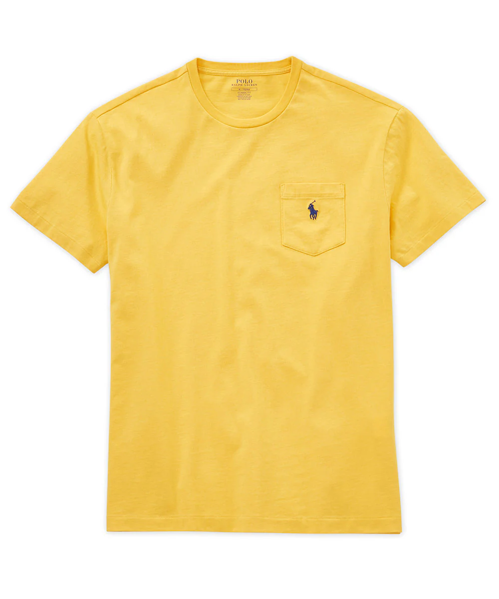 Polo Ralph Lauren Short Sleeve Solid Pocket Crewneck Tee Shirt - Image 11