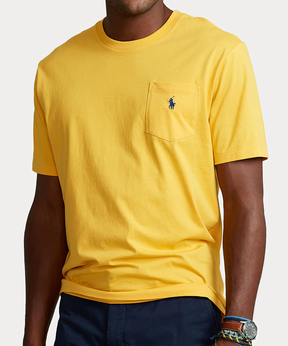 Polo Ralph Lauren Short Sleeve Solid Pocket Crewneck Tee Shirt - Image 12