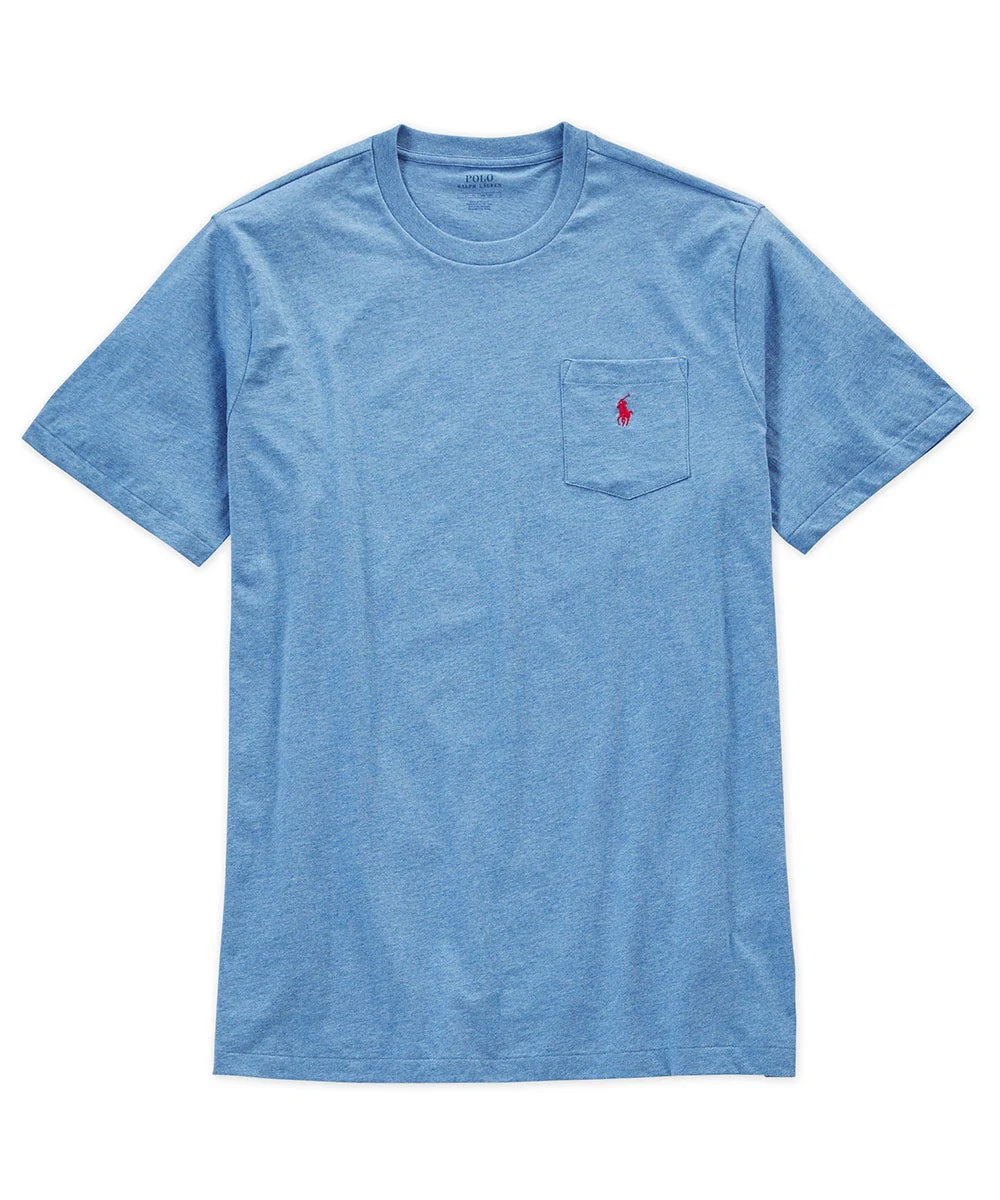 Polo Ralph Lauren Short Sleeve Solid Pocket Crewneck Tee Shirt - Image 17