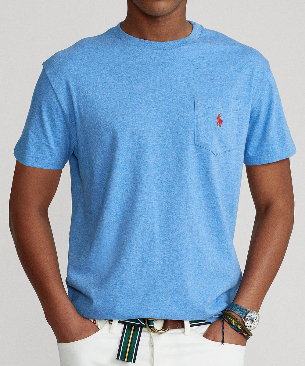 Polo Ralph Lauren Short Sleeve Solid Pocket Crewneck Tee Shirt - Image 18