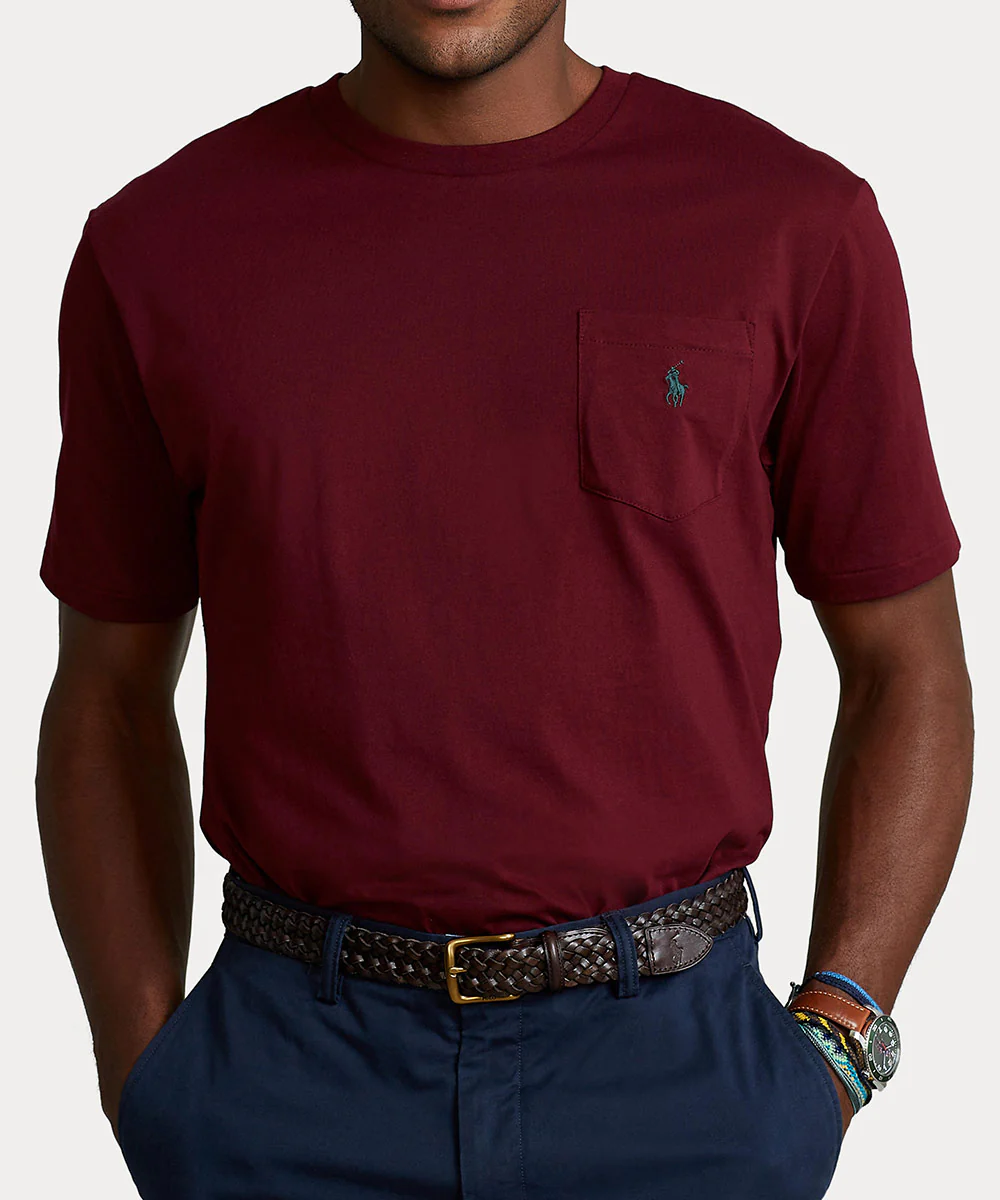 Polo Ralph Lauren Short Sleeve Solid Pocket Crewneck Tee Shirt - Image 25