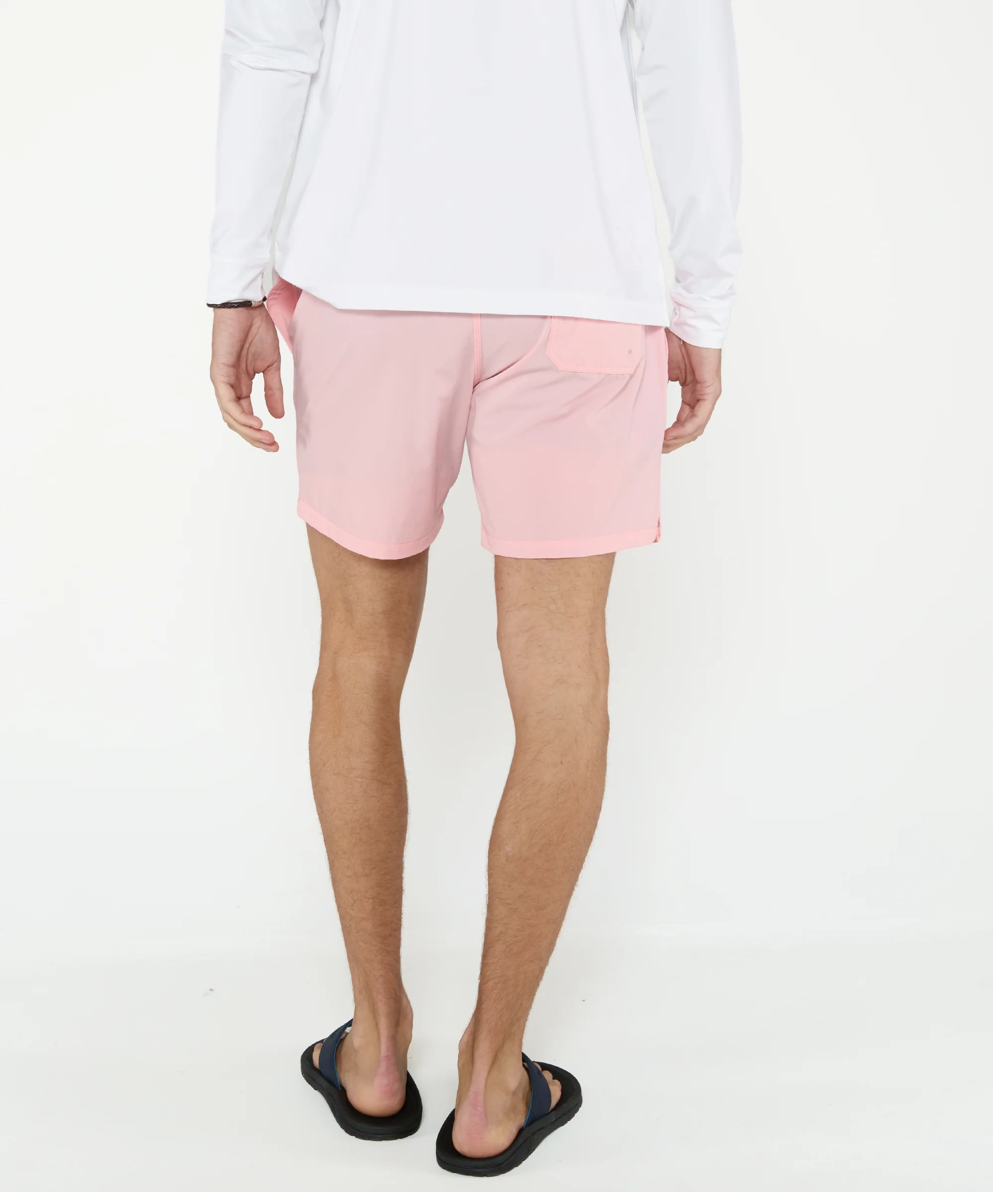 Westport Black Hampton Solid Stretch Swim Trunk with Boxer Lining - Image 20
