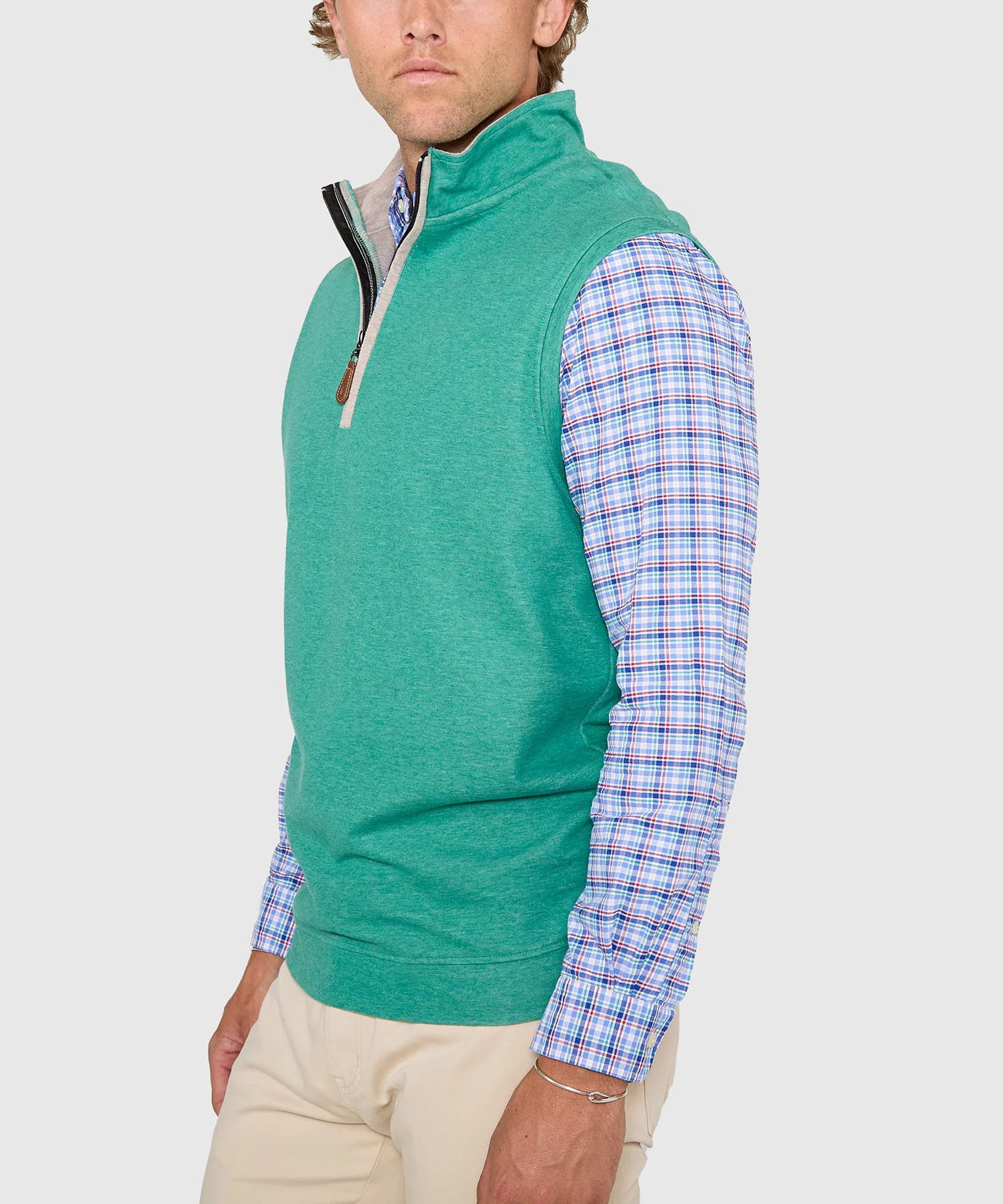 Westport Lifestyle Melange Quarter-Zip Vest - Image 21