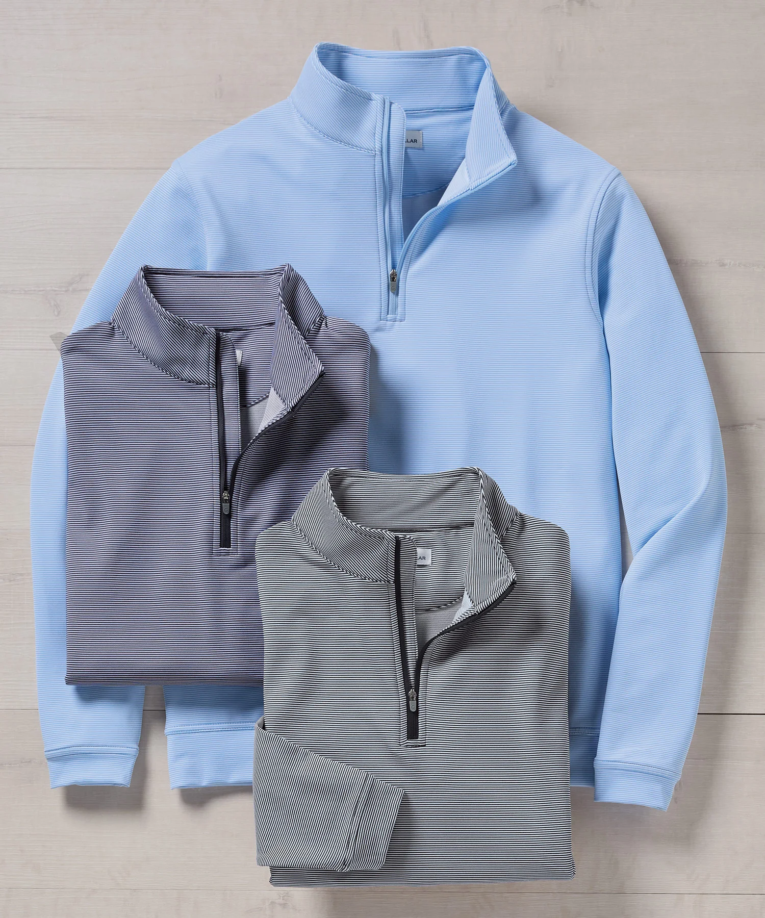Peter Millar Sugar Stripe Perth Quarter-Zip Pullover - Image 2