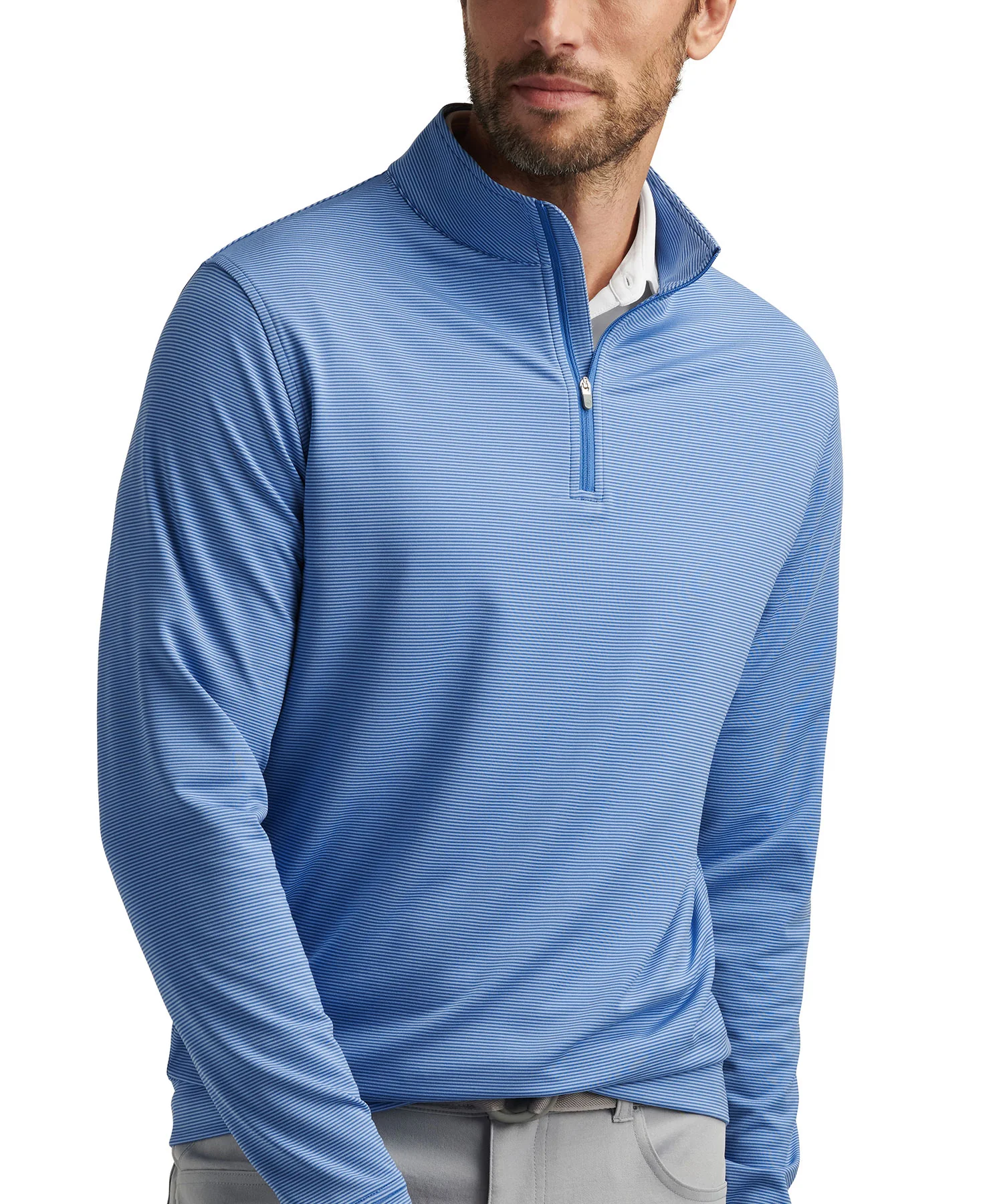 Peter Millar Sugar Stripe Perth Quarter-Zip Pullover - Image 29