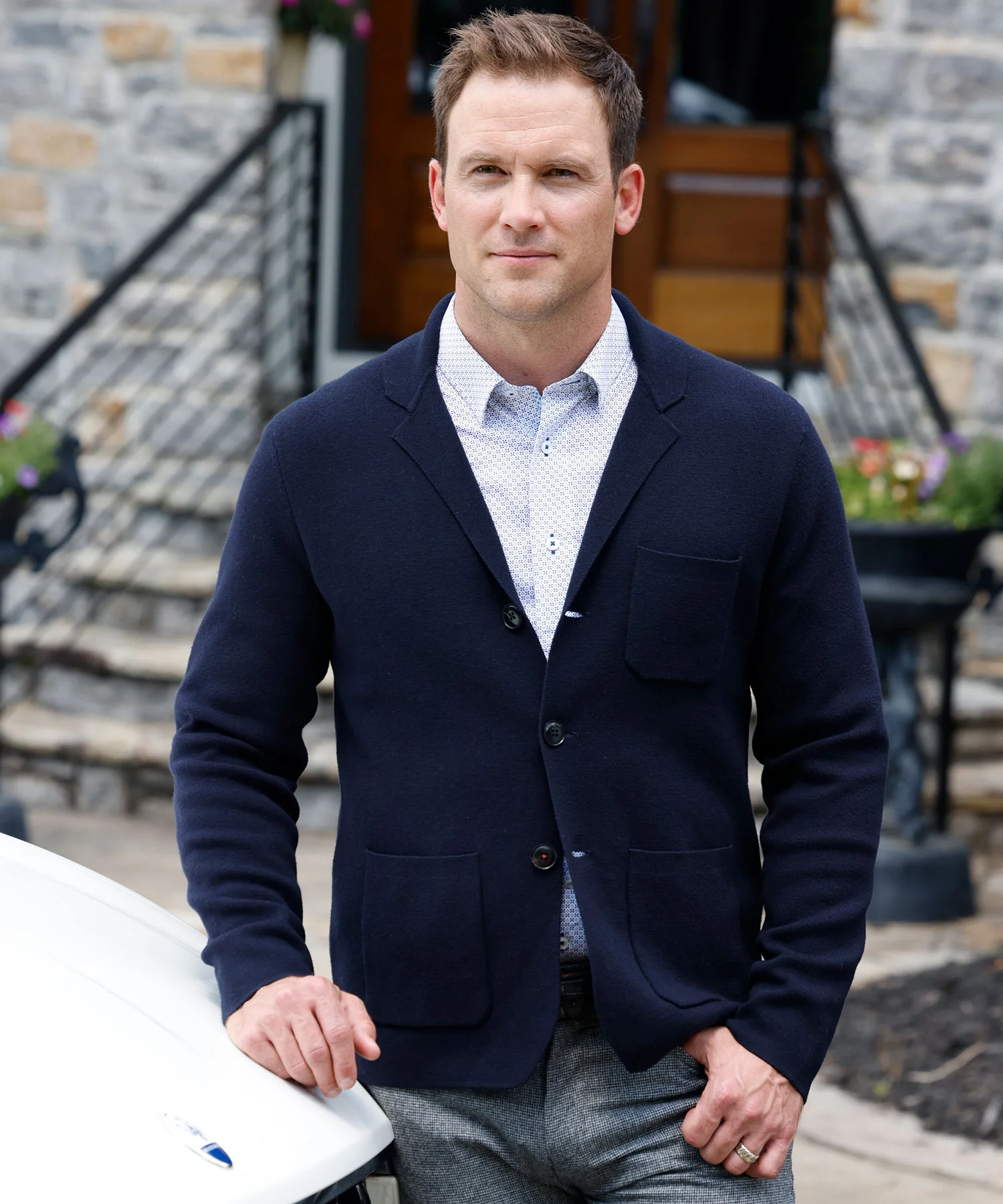 Westport Black Knit Blazer - Image 2