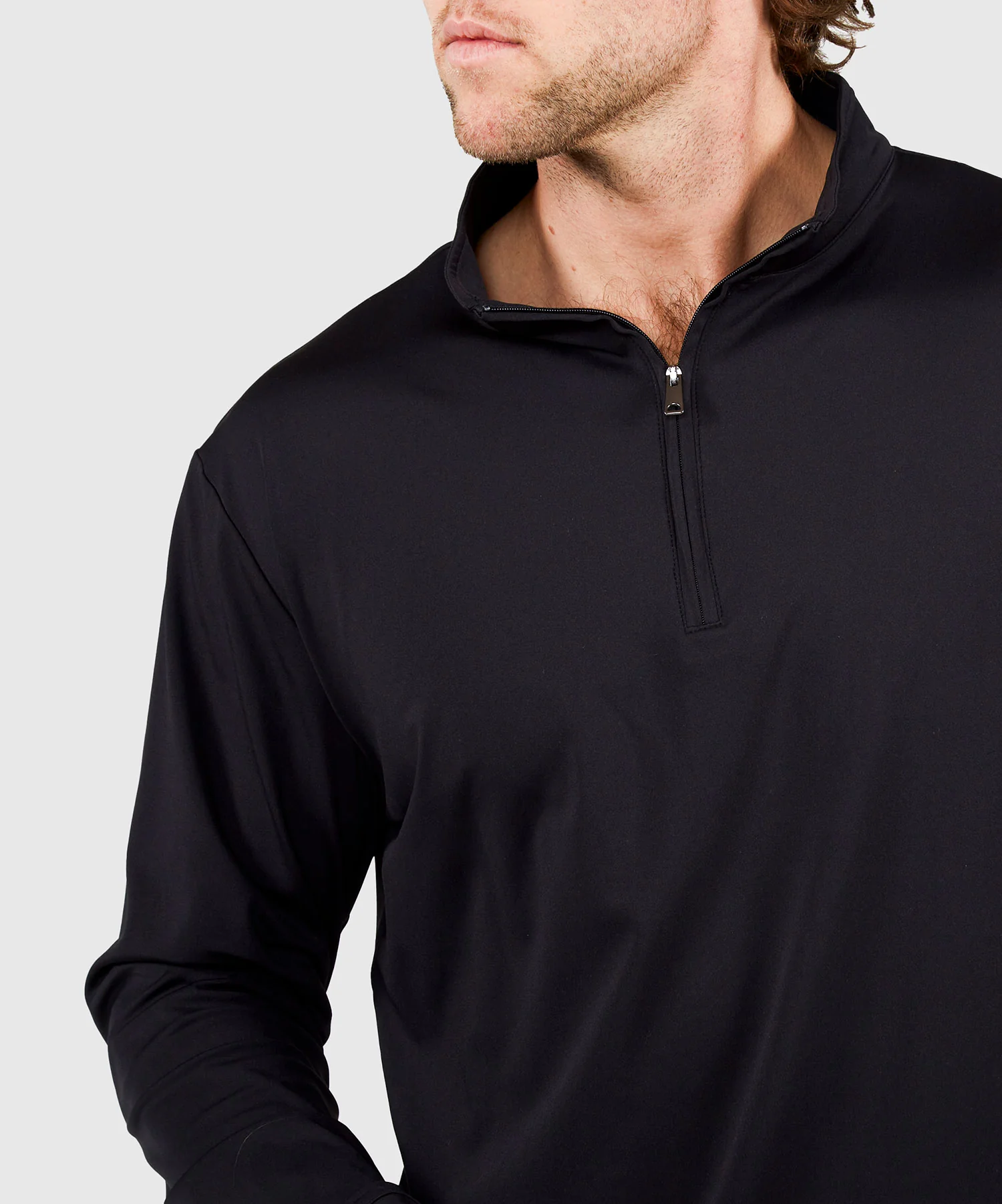 Westport No-Tuck Long Sleeve Stretch Performance Quarter Zip Pullover - Image 12