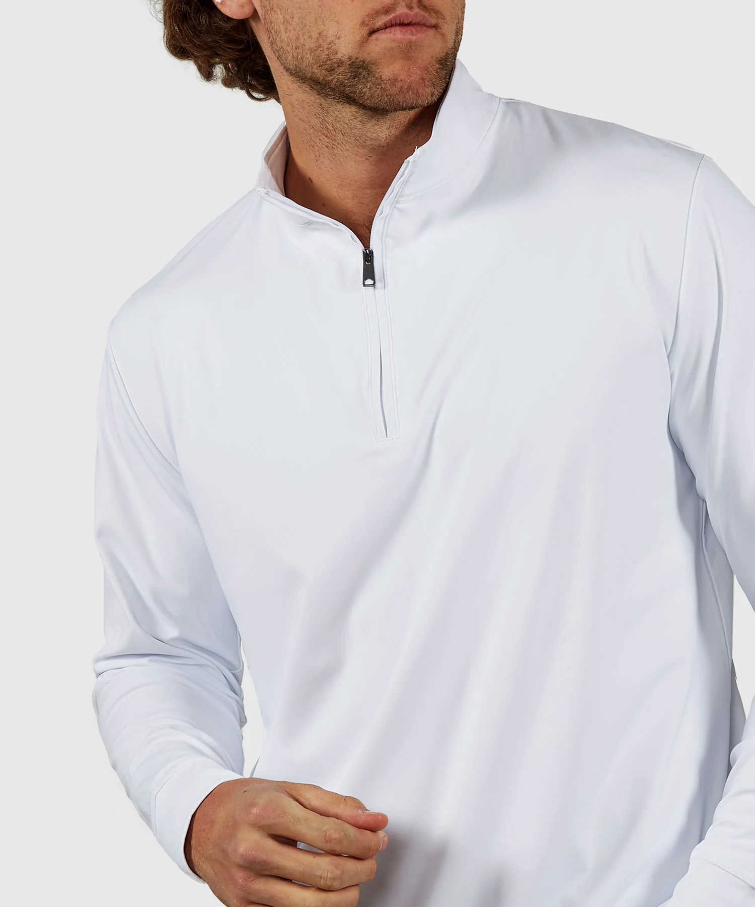 Westport No-Tuck Long Sleeve Stretch Performance Quarter Zip Pullover - Image 18