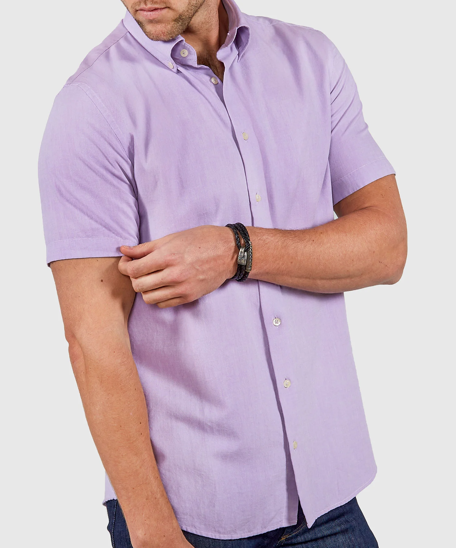 Westport No-Tuck Short Sleeve Oxford Sport Shirt - Image 6