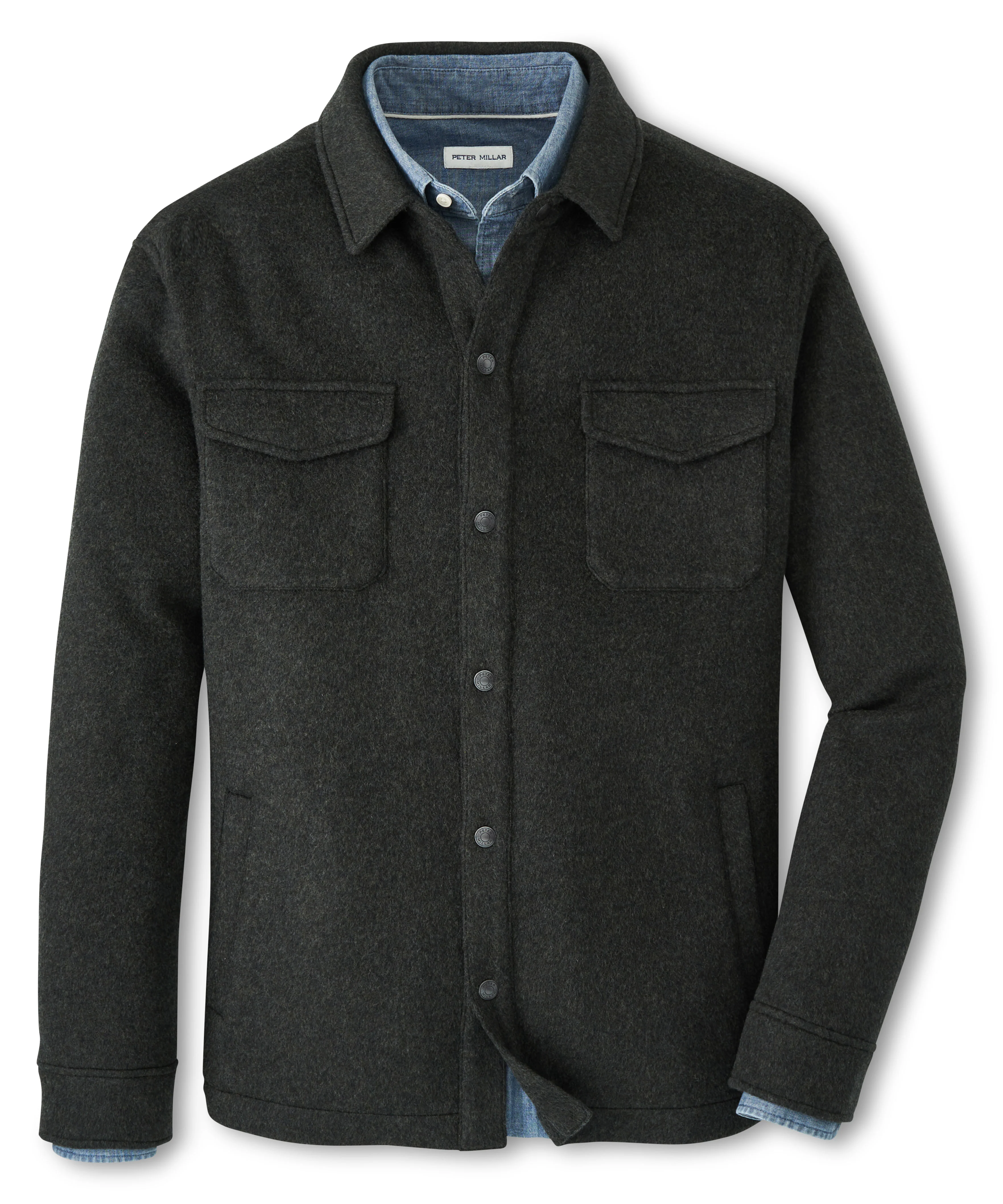 Peter Millar Crown Flex Merino Wool Shirt Jacket