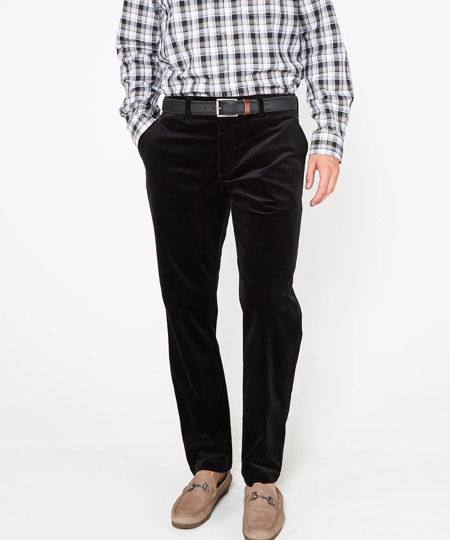 Westport Black Westfield Flat Front Corduroy Pant - Image 2
