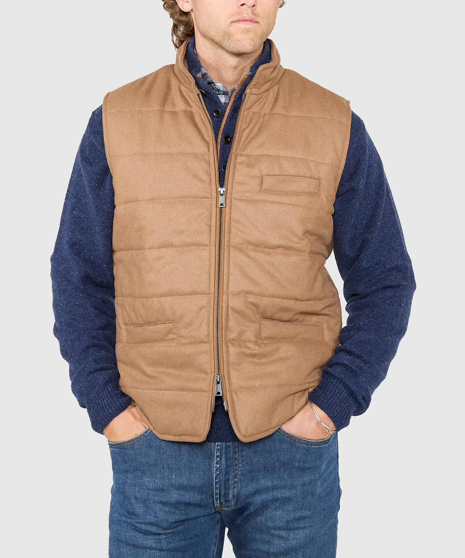 Westport Black Wool Blend Commuter Vest - Image 5