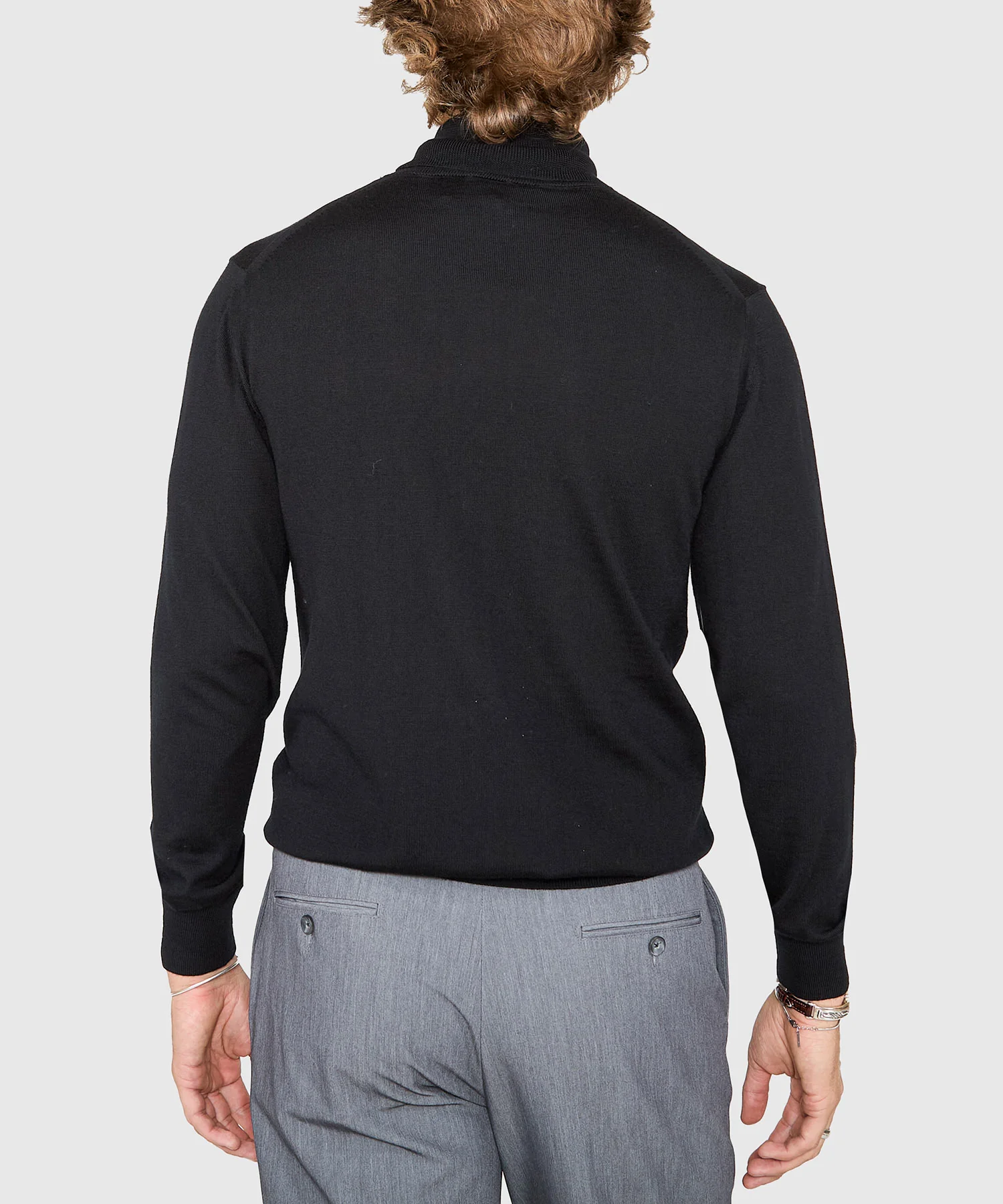 Westport Black Hudson Peak Merino Wool Turtleneck Sweater - Image 14