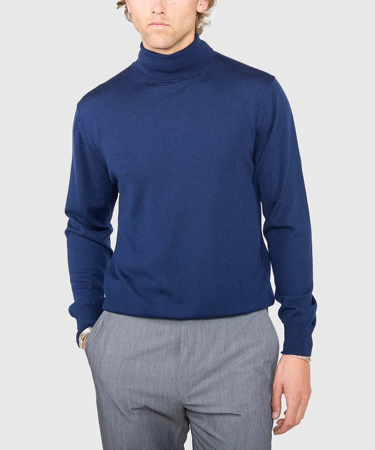 Westport Black Hudson Peak Merino Wool Turtleneck Sweater - Image 8