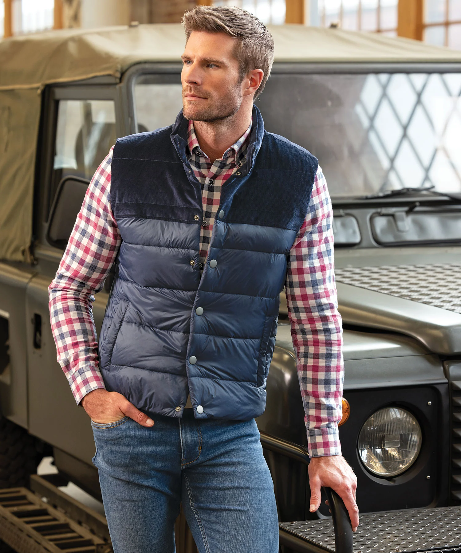 Westport Lifestyle Fireside Mixed Media Channel Vest - Image 2