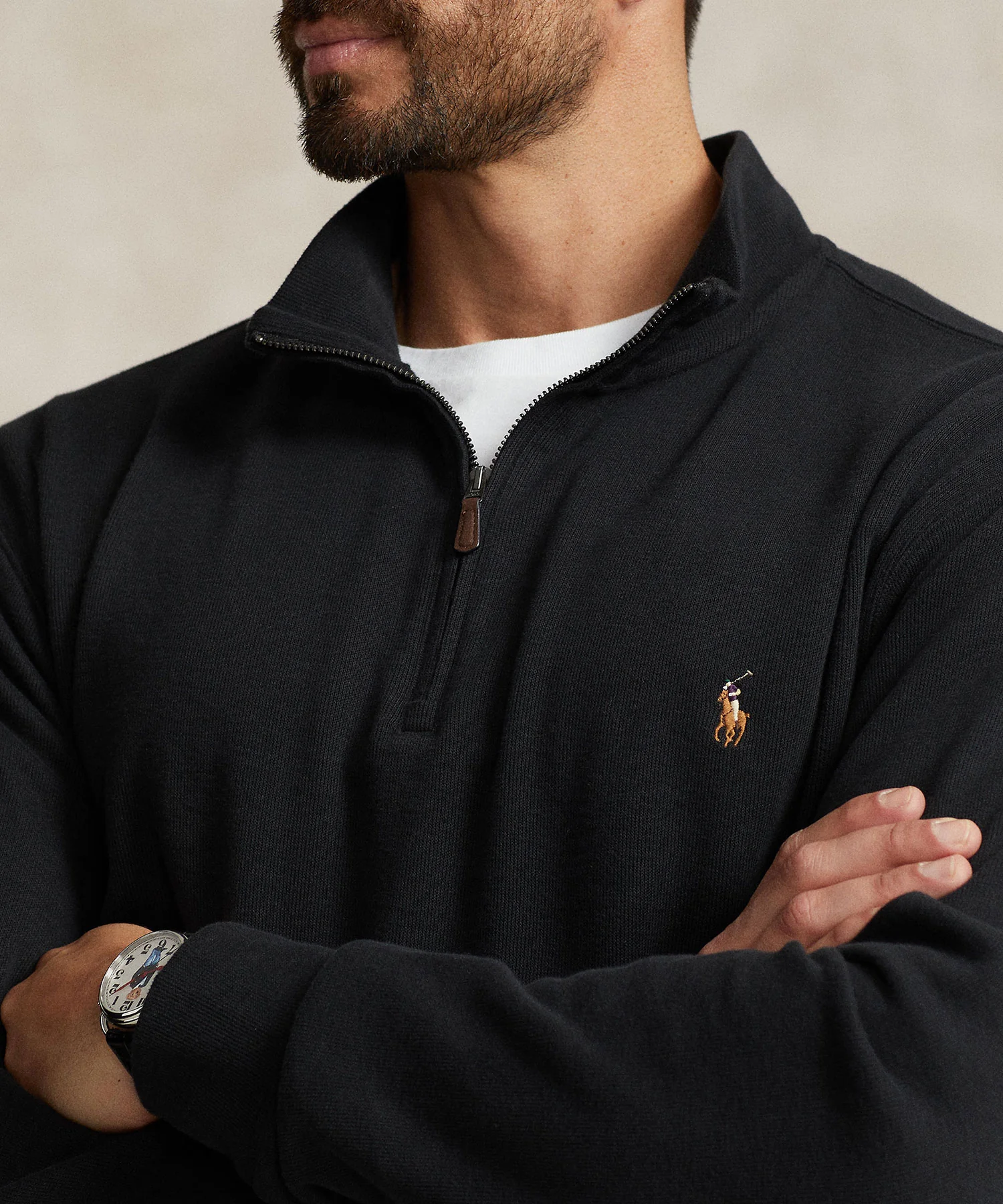 Polo Ralph Lauren Long Sleeve Estate Rib Half-Zip Sweater - Image 9