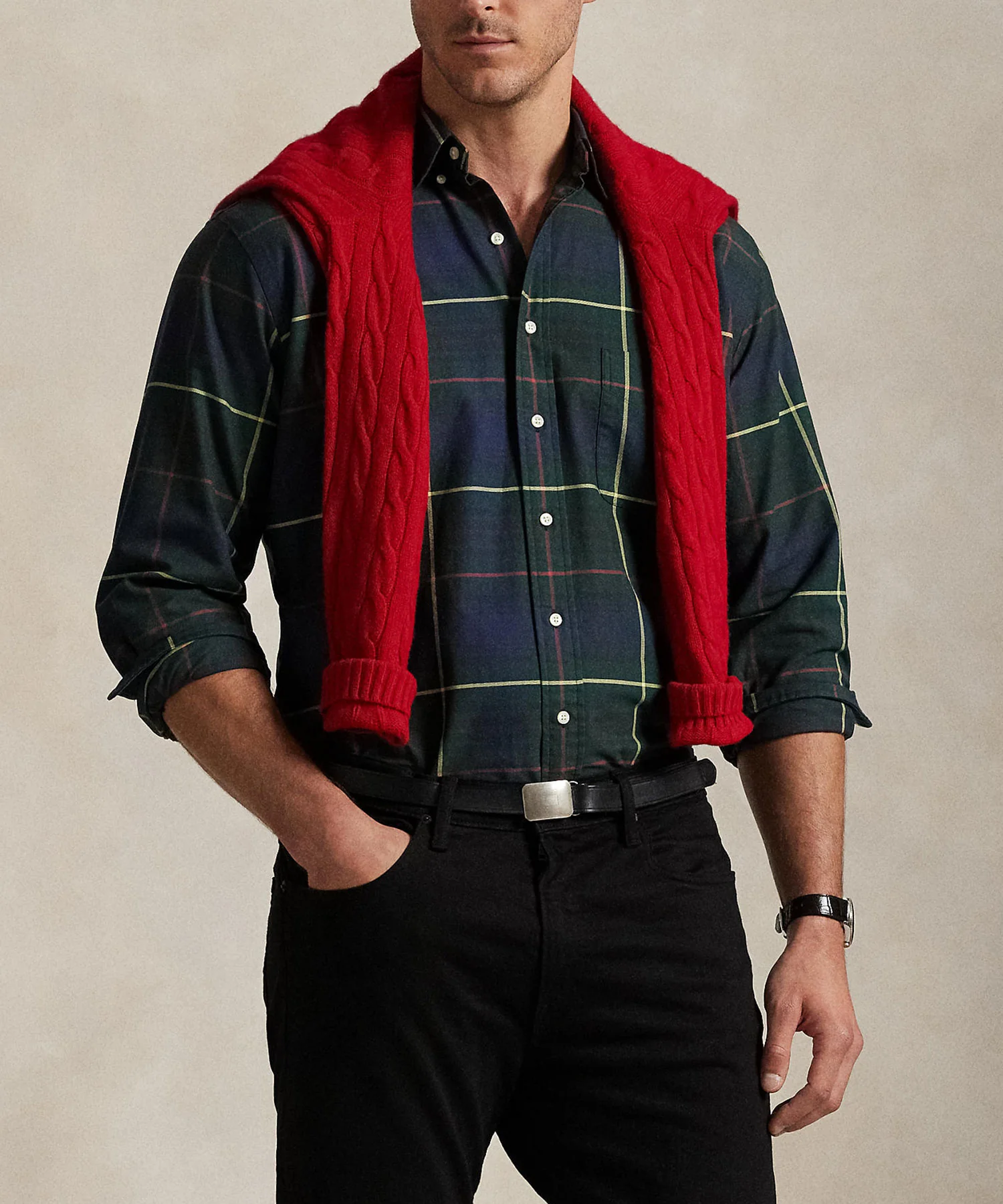 Polo Ralph Lauren Long Sleeve Tartan Oxford Sport Shirt - Image 10