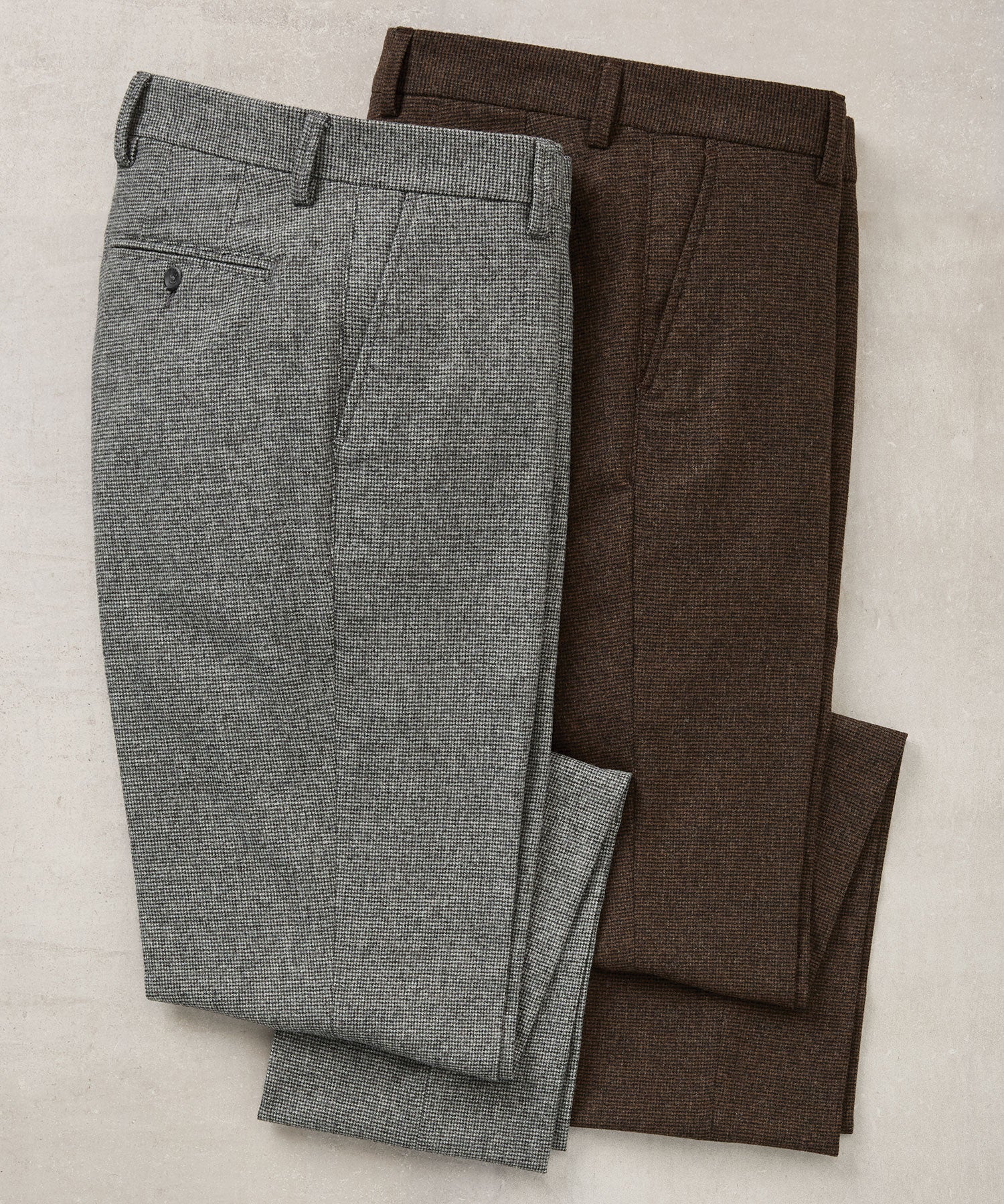 Westport Black Flat Front Houndstooth Pant - Image 2