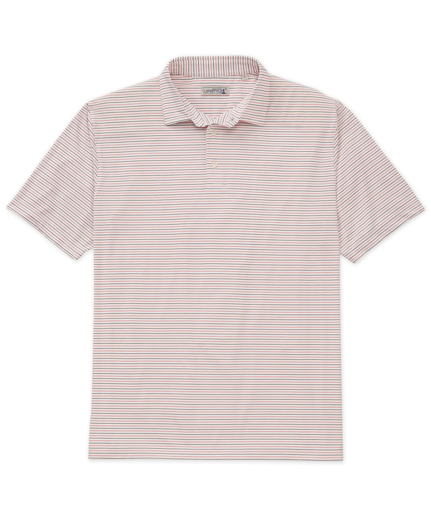 Westport Lifestyle Short Sleeve Performance Stripe Polo