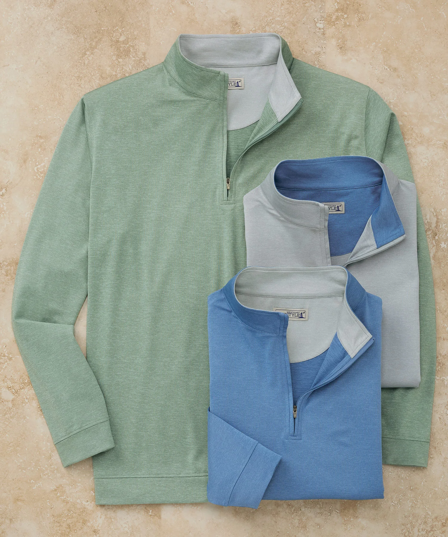Westport Lifestyle Long Sleeve Strive Performance Quarter-Zip Pullover - Image 3