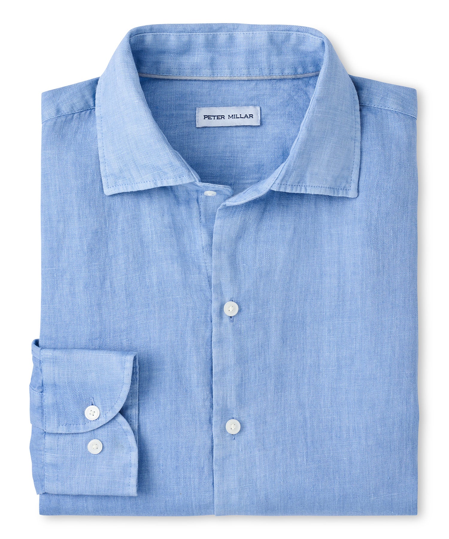 Peter Millar The Shoreside Long Sleeve Linen Sport Shirt - Image 5