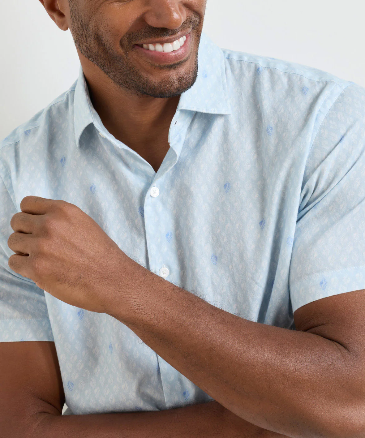 Peter Millar White Haven Short Sleeve Sport Shirt - Image 5