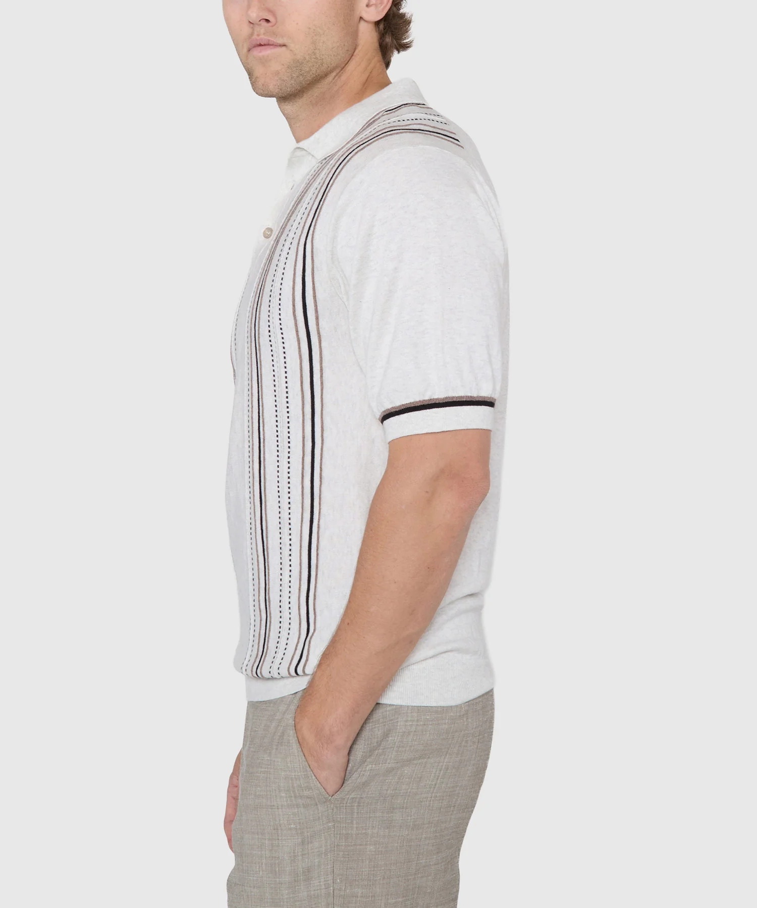 Westport Black Short Sleeve Sarto Retro Polo - Image 4