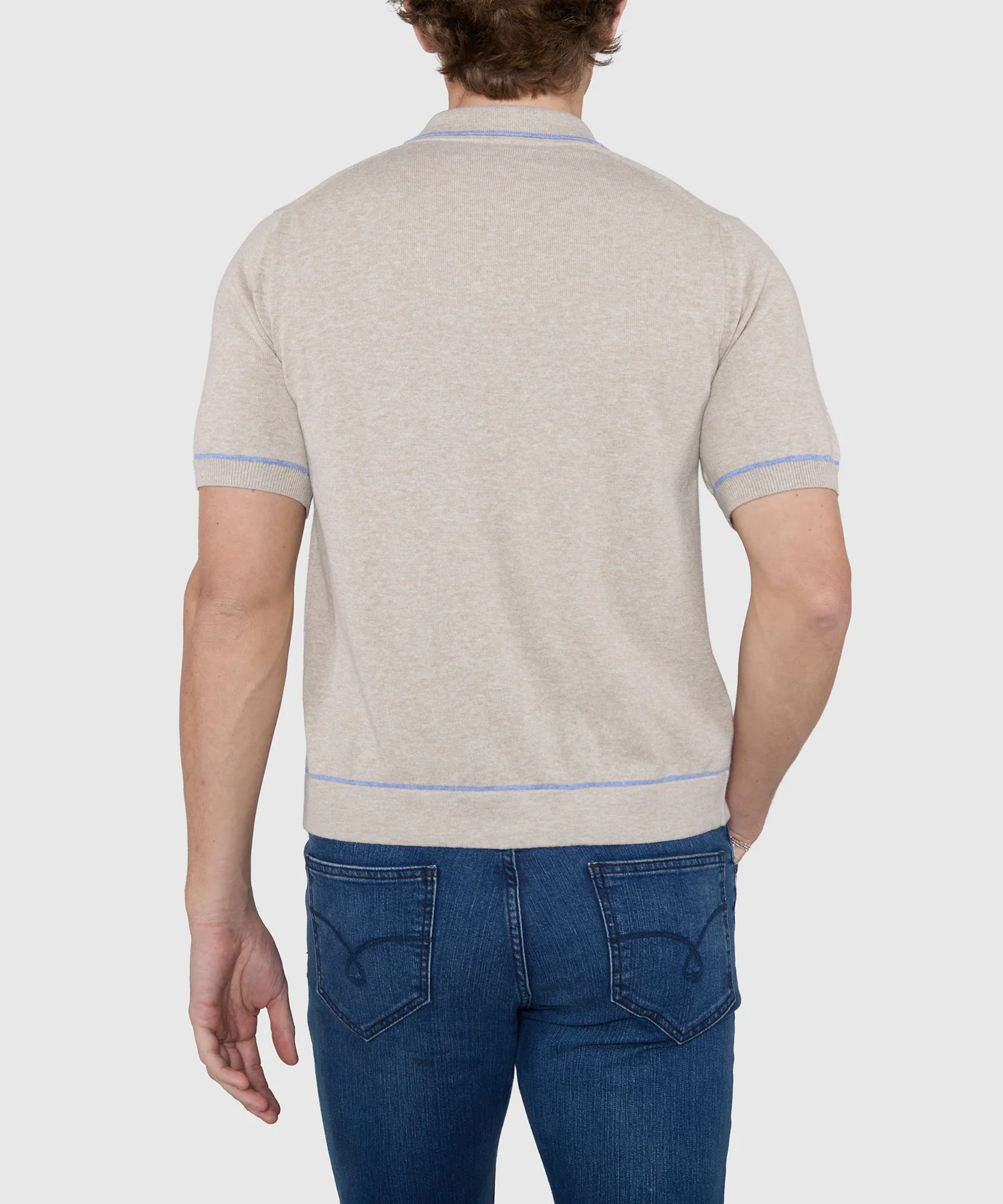 Westport Black Short Sleeve Darin Button Front Polo - Image 5