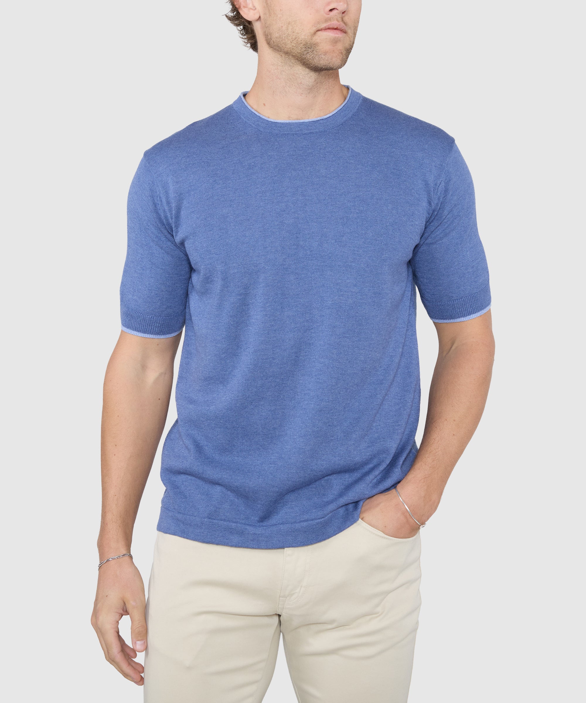 Westport Black Short Sleeve Retro Roulle Crew - Image 2
